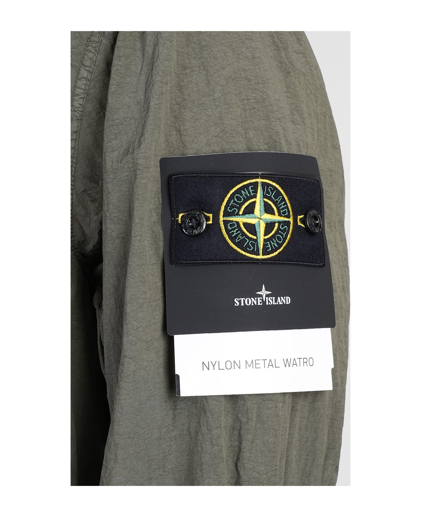 Bomber Jacket In Green Polyamide
