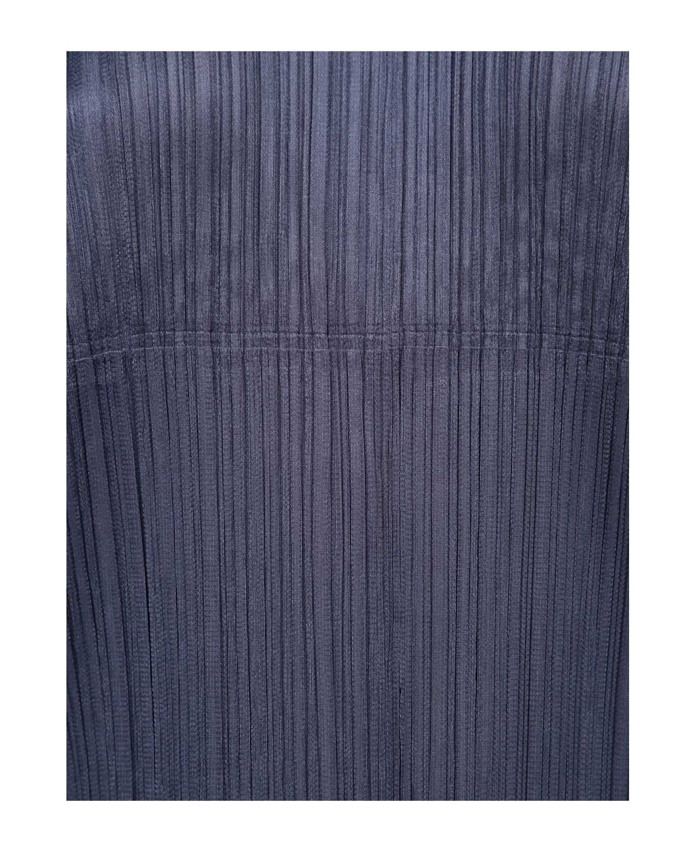 Issey Miyake Pleated Grey-blue Zip Cardigan - Blue