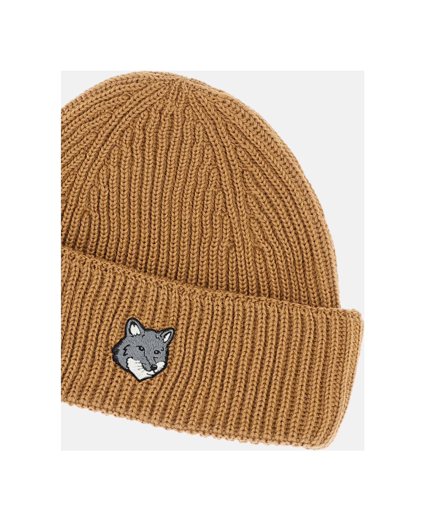 Maison Kitsuné Wool Hat - Brown
