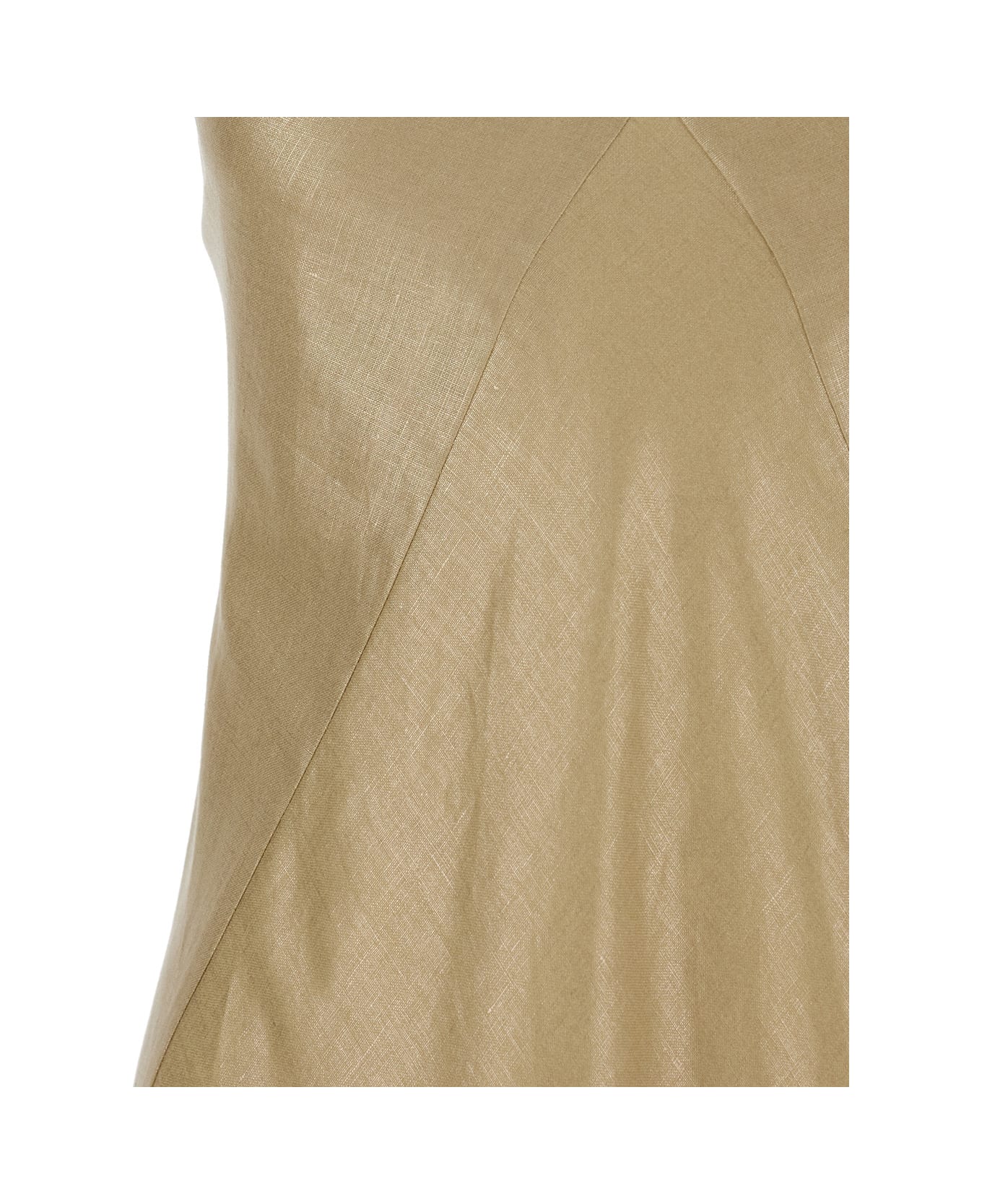 Eleventy Beige Long Dress With Thin Straps In Viscose Woman - Beige