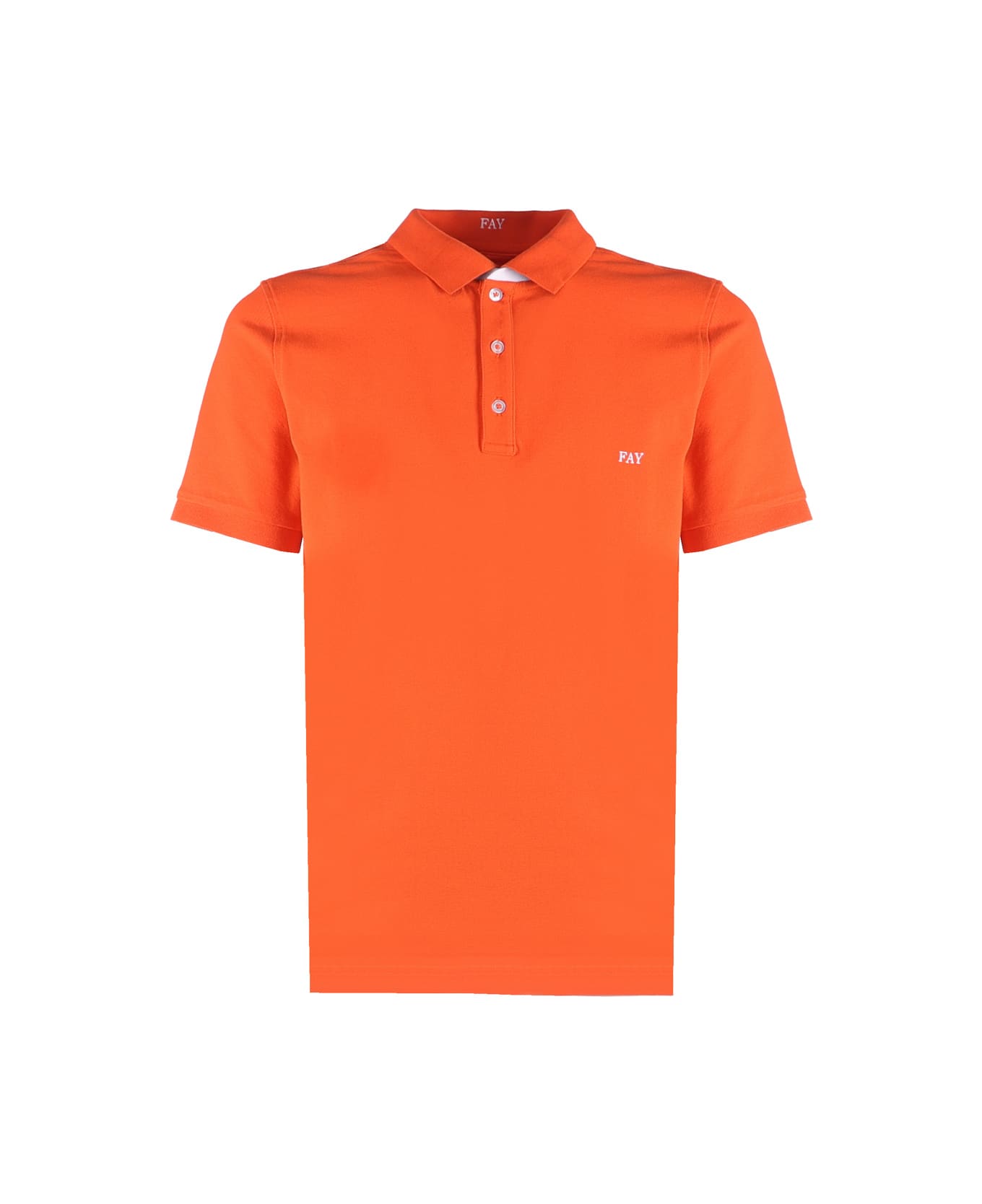 Fay Stretch Polo - Orange ポロシャツ