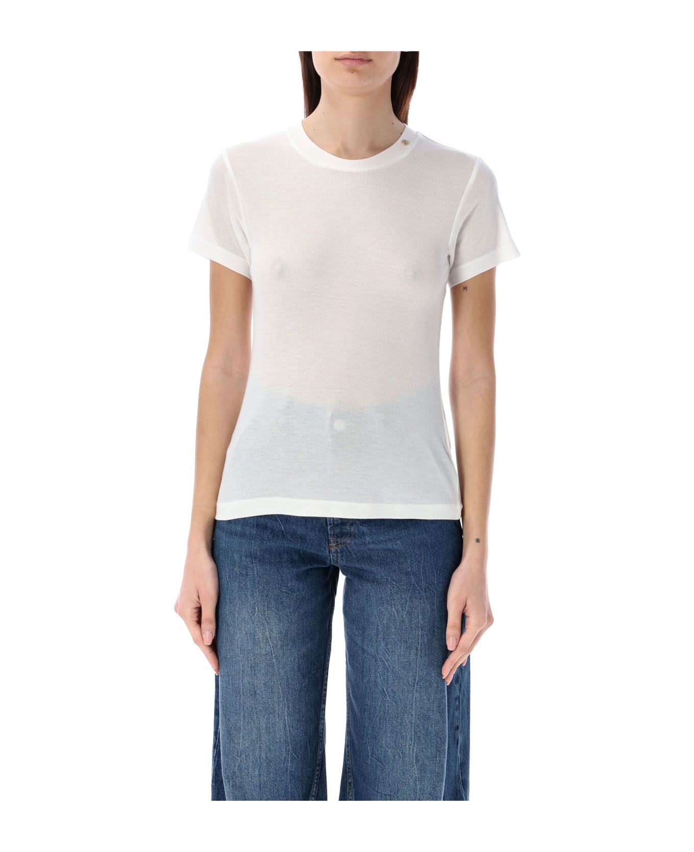 Anine Bing Amani T-shirt - WHITE Tシャツ