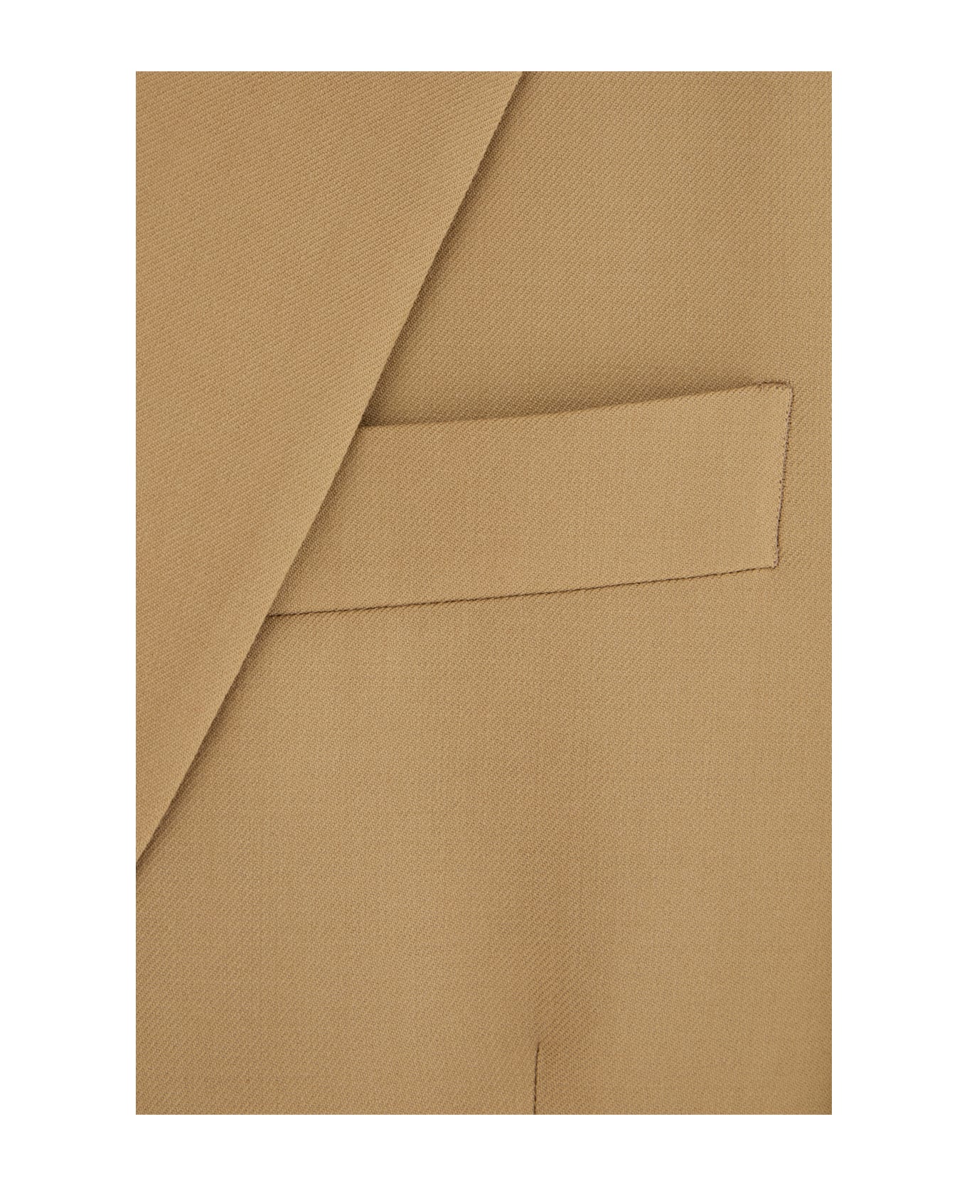 Saint Laurent Khaki Green Wool Blazer - GINGEMBRE