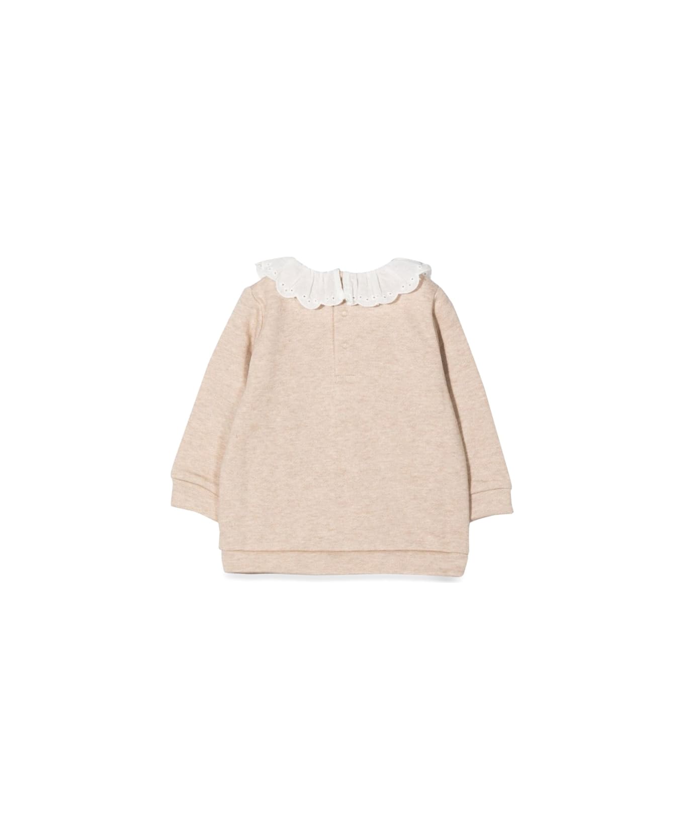 Chloé Collared Sweatshirt - BEIGE