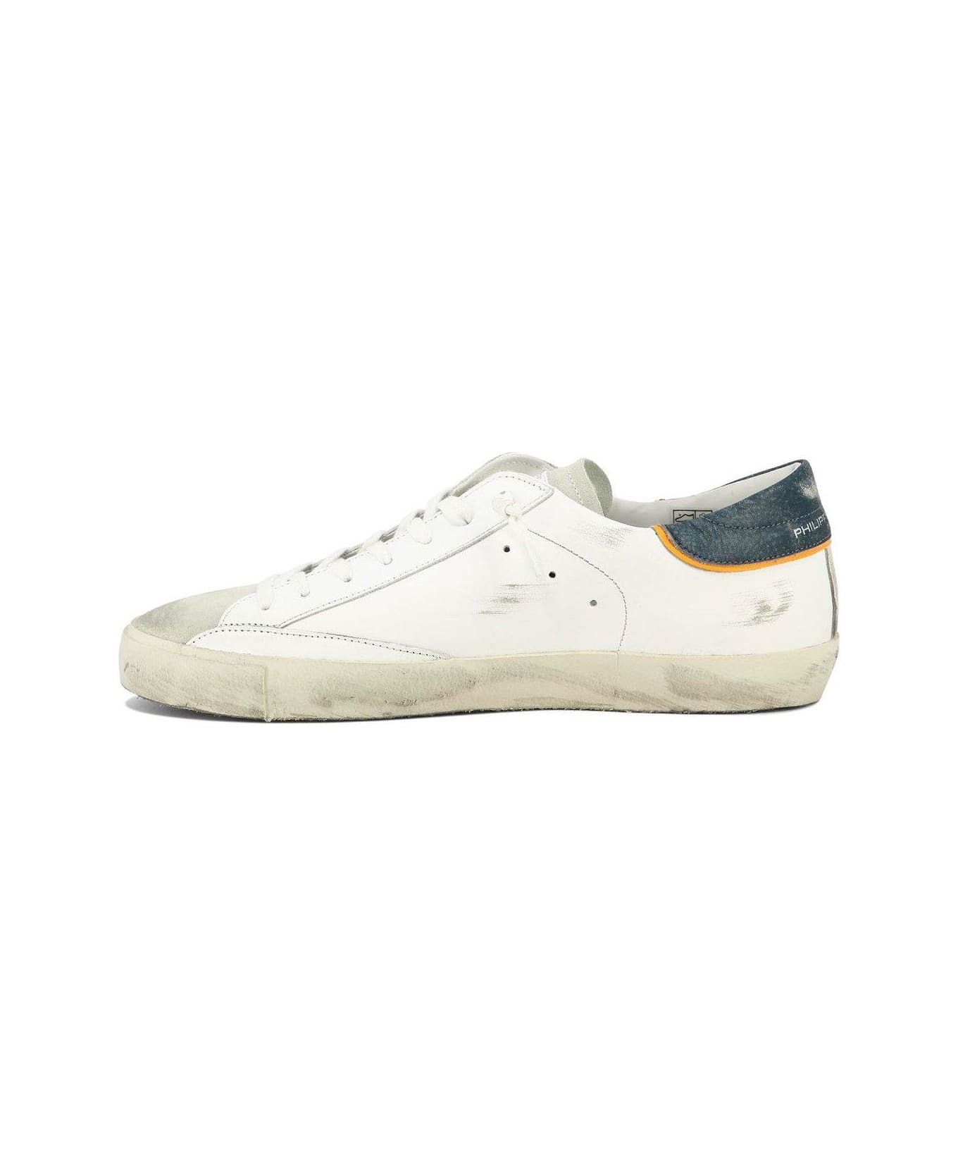 Philippe Model Paris Logo-patch Low-top Sneakers Philippe Model - WHITE スニーカー
