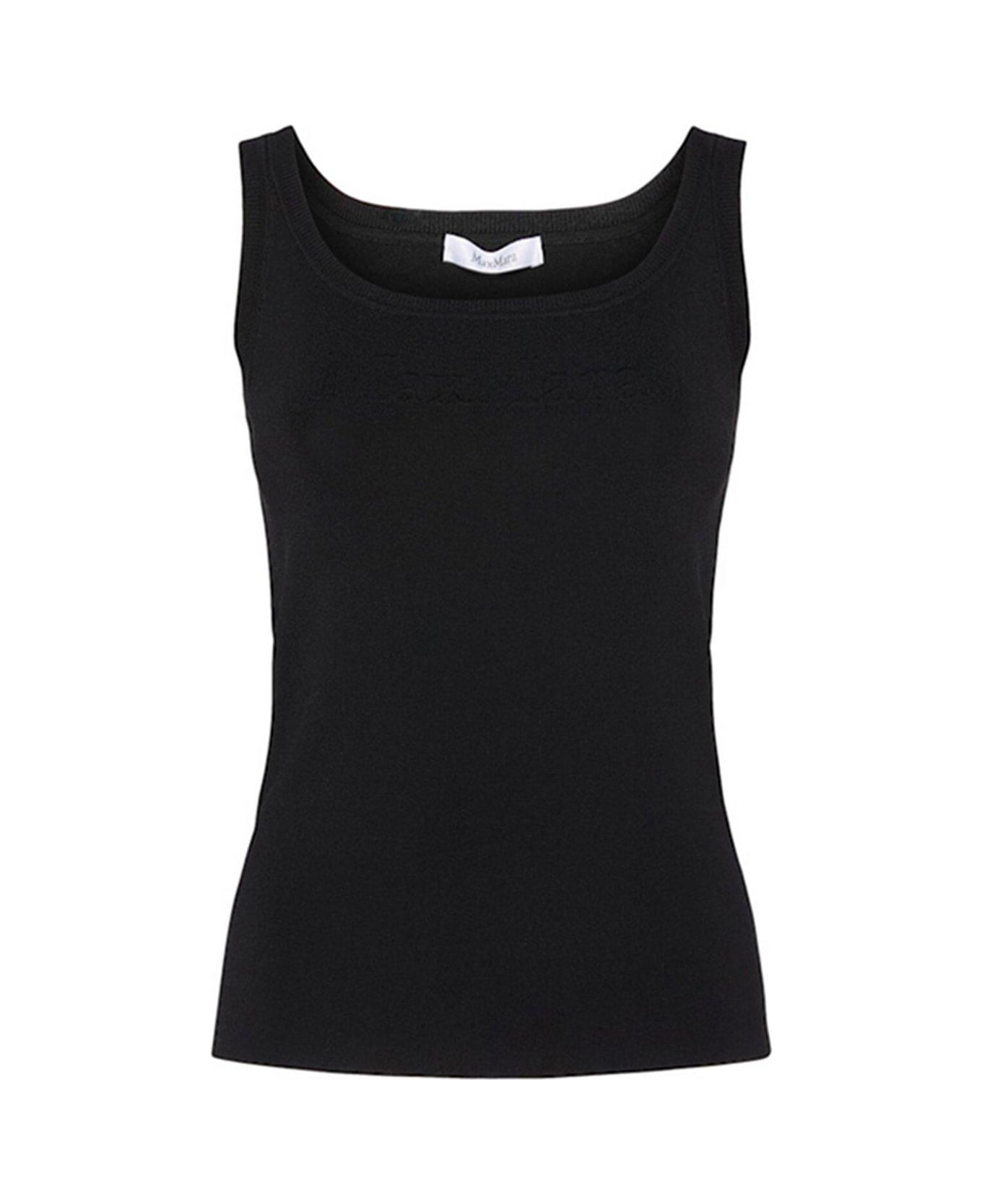Max Mara Sleeveless Knitted Top - Black