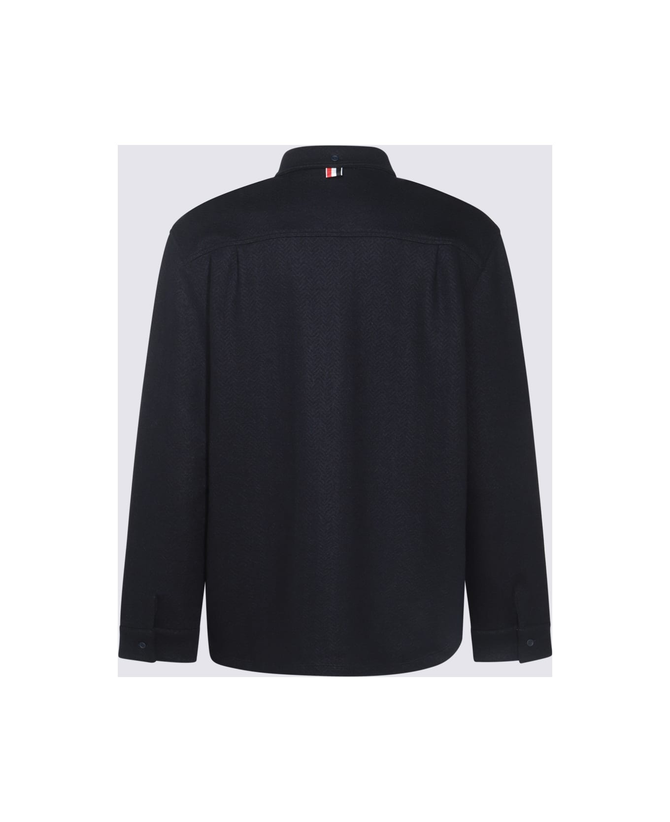 Thom Browne Midnight Blue Cotton Blend Oversize Shirt