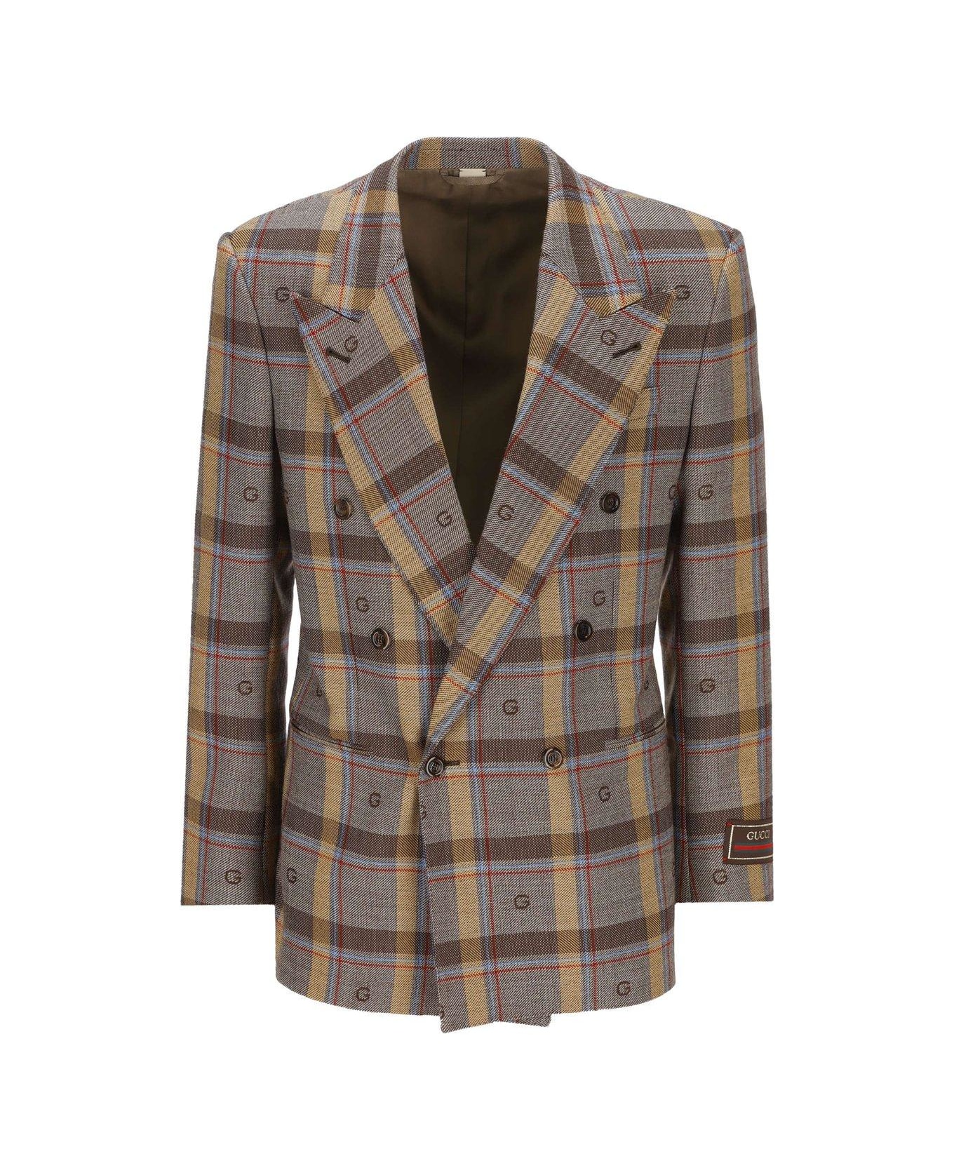 Gucci Checked Long-sleeved Jacket