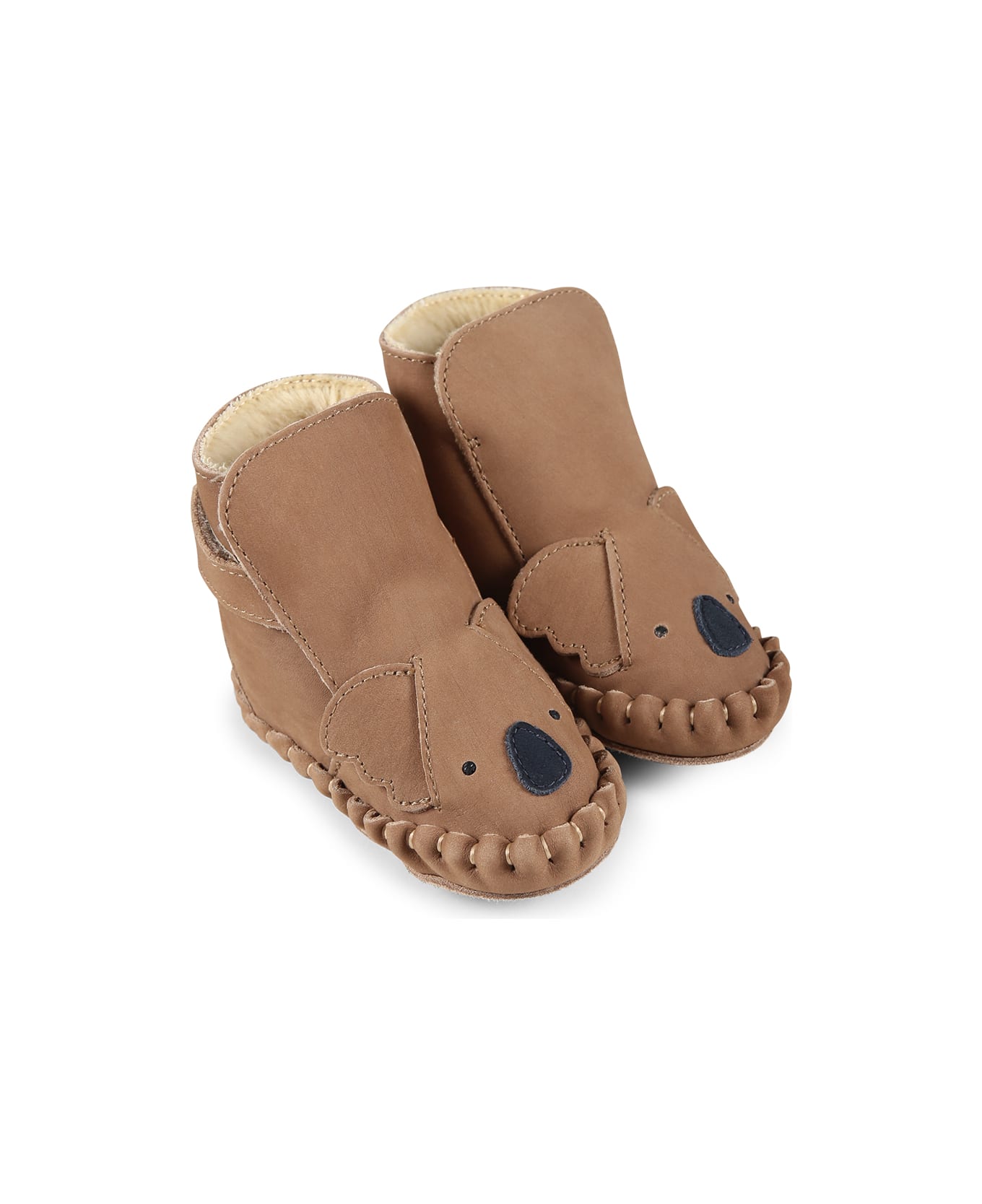 Donsje Brown Ankle Boots For Babykids With Koala - Brown