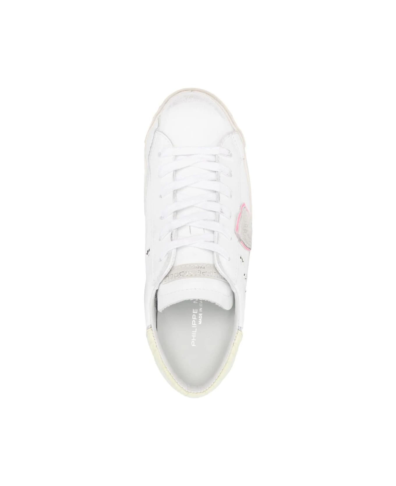 Philippe Model Prsx Low Sneakers - White And Yellow - White