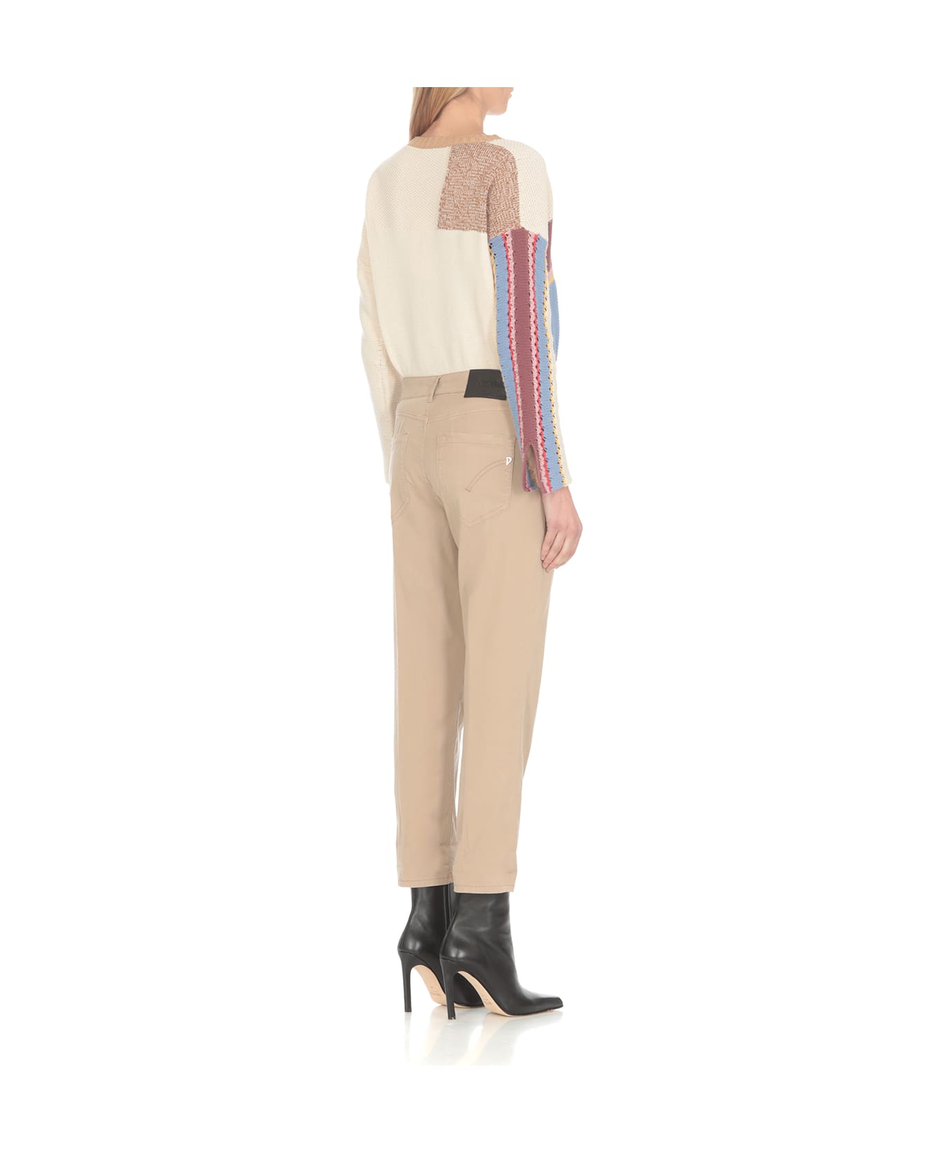 Dondup Button Fitted Trousers - Beige