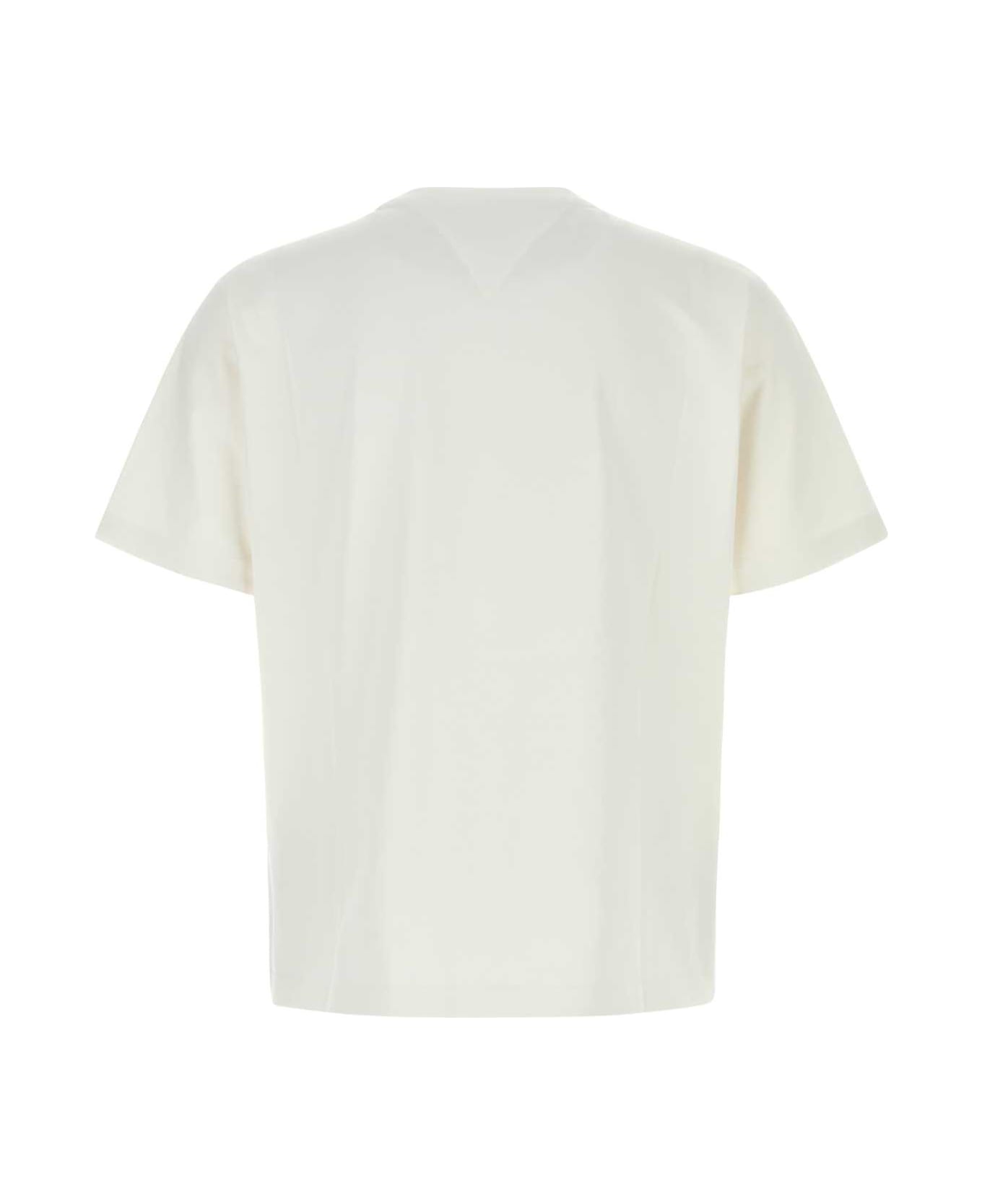 Bottega Veneta White Cotton T-shirt - WHITE シャツ