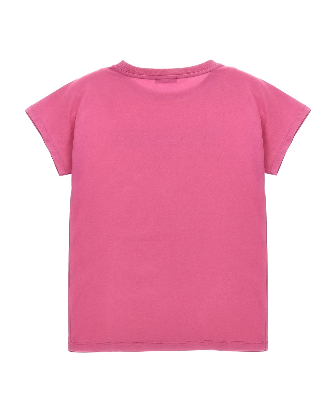 Balmain Logo Print T-shirt - Fuchsia