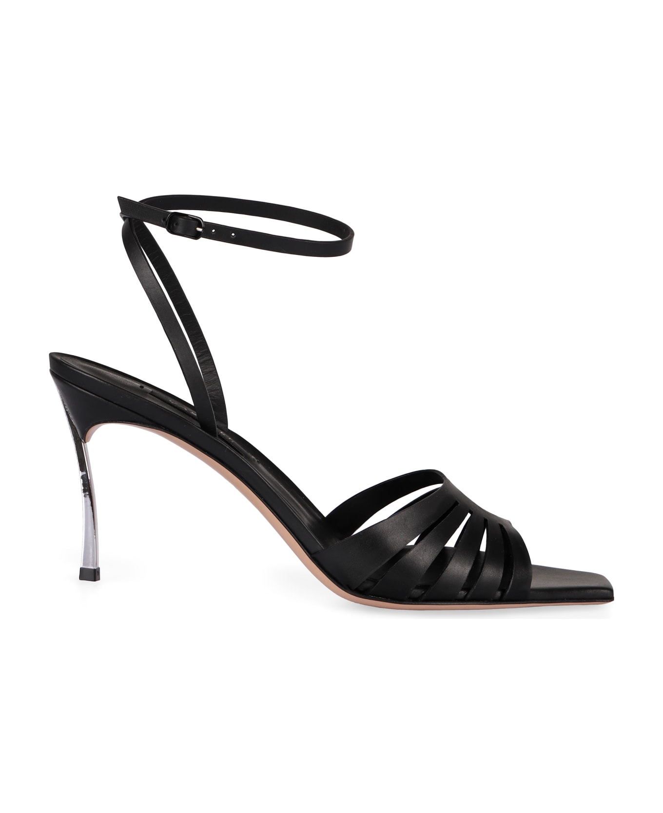 Casadei Leather Sandals - black