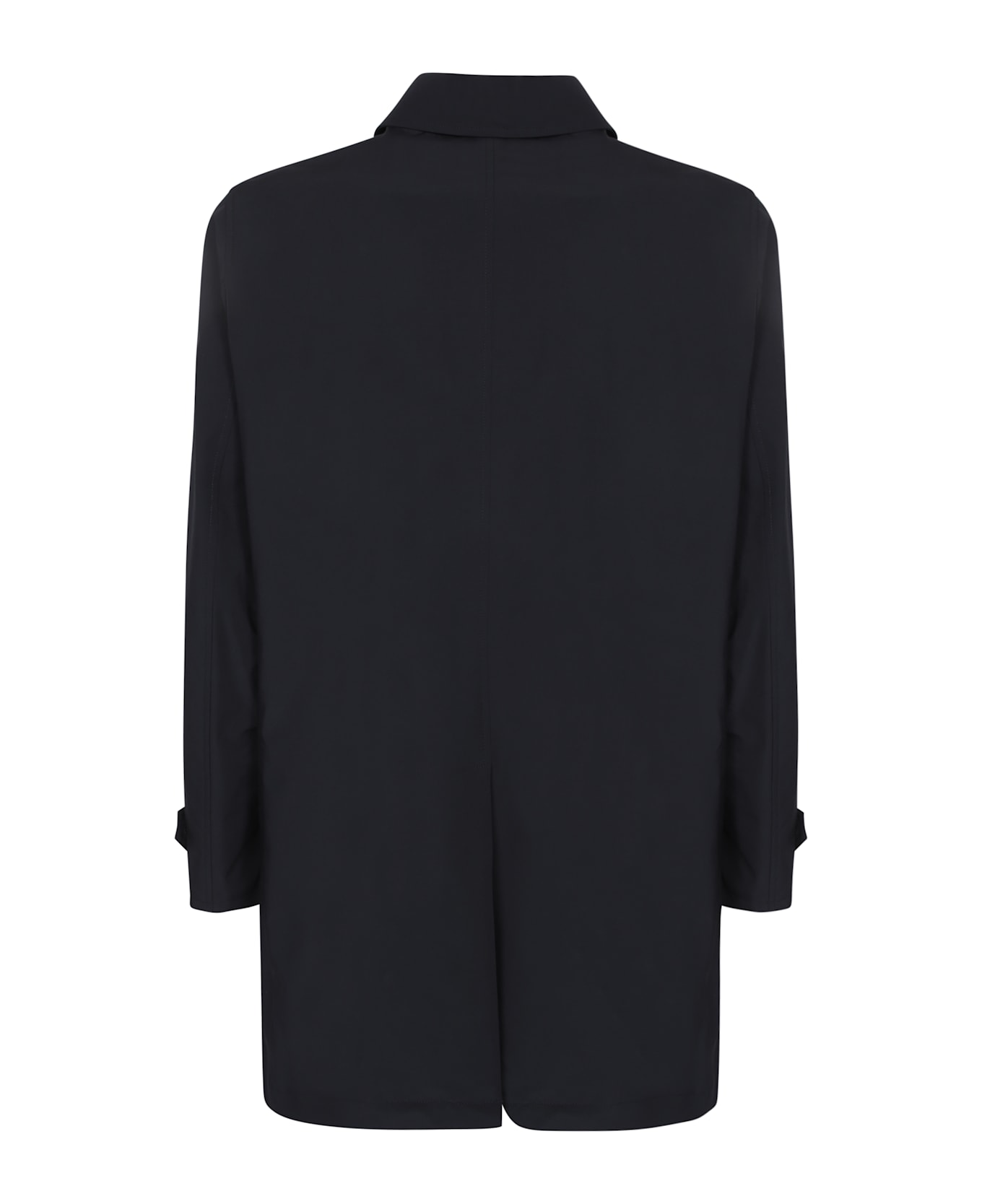 Moorer Vittor Nyl Blue Three-quarter Coat - Blue