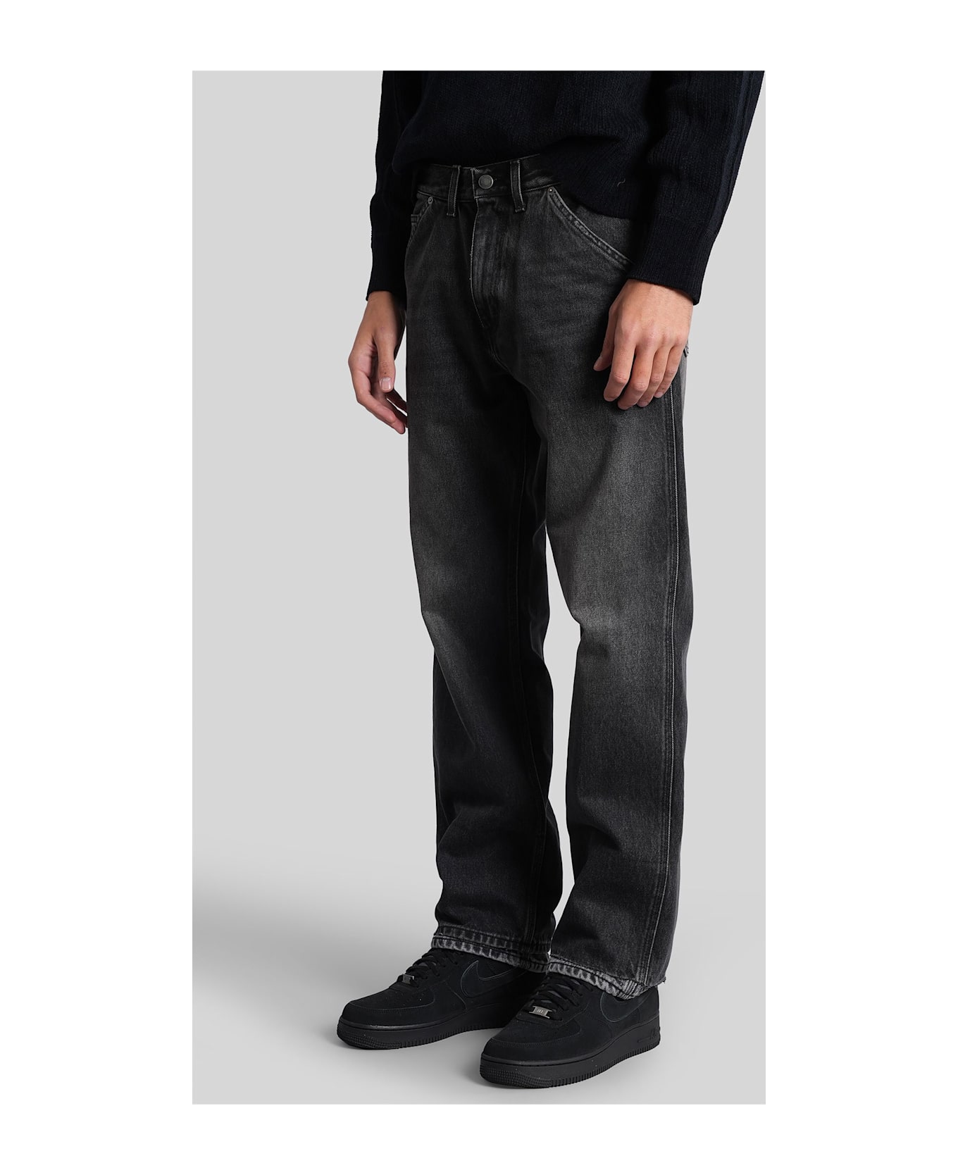 Haikure Artie Jeans In Black Denim - black