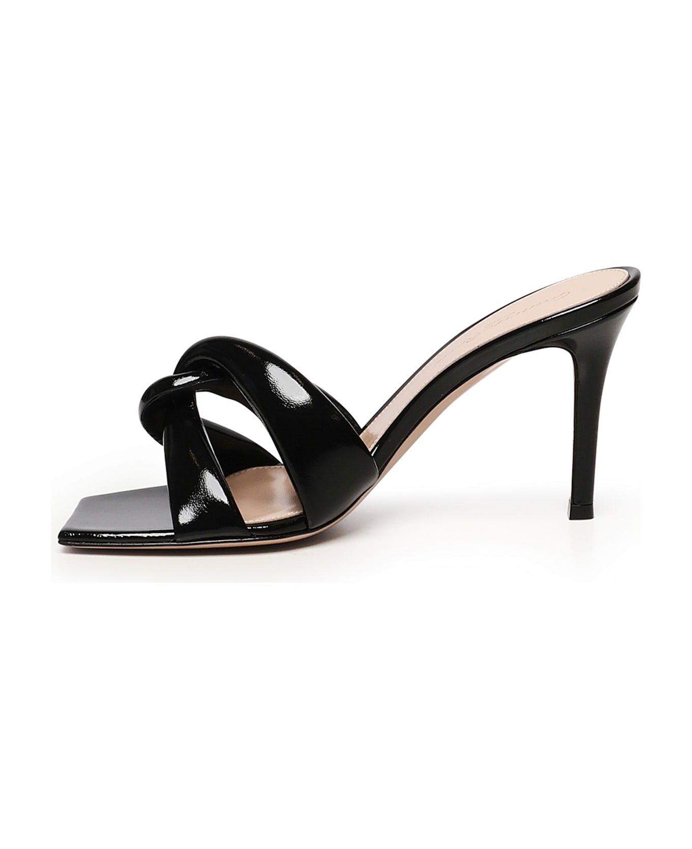 Gianvito Rossi Amour Leather Sandals - Black