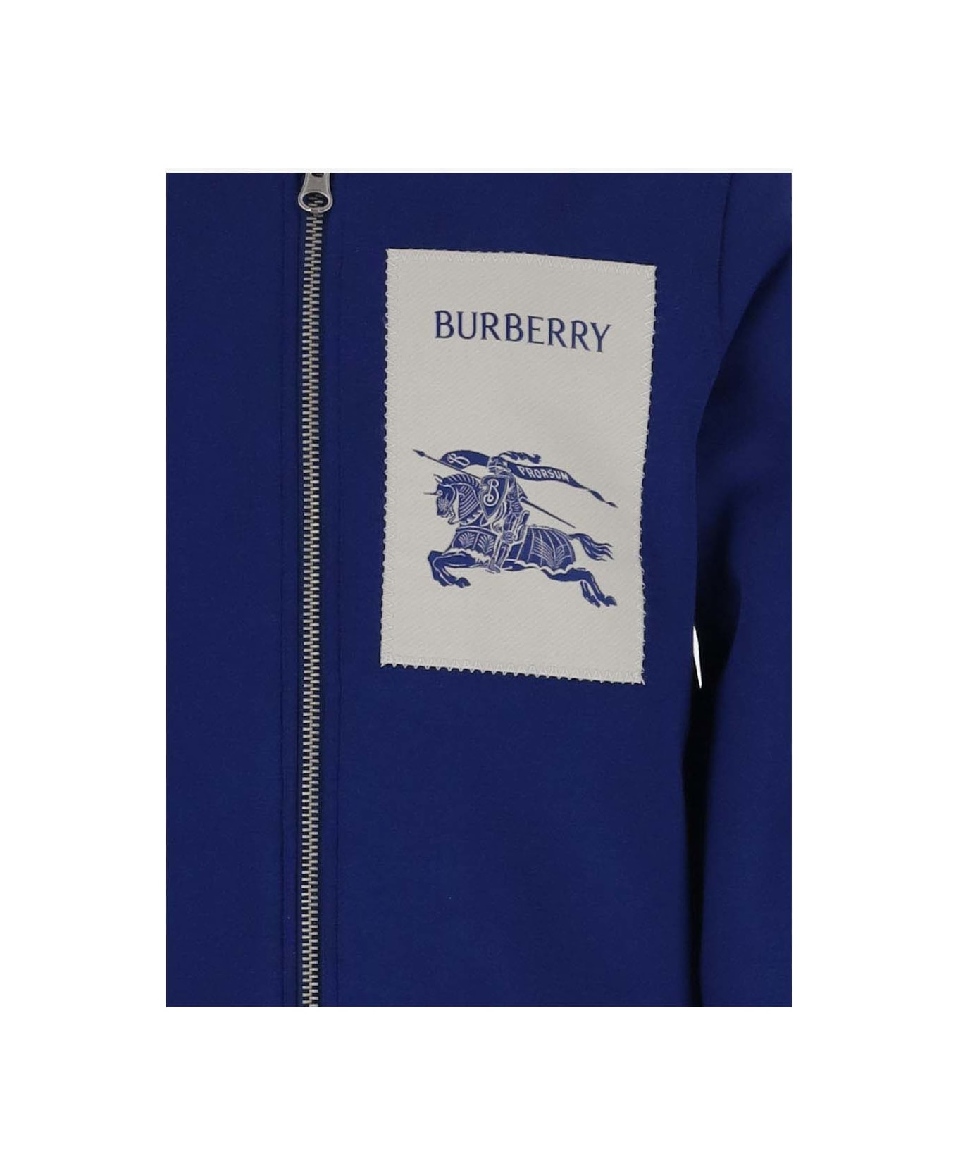 Burberry Cotton Logo Sweatshirt - Blue ニットウェア＆スウェットシャツ
