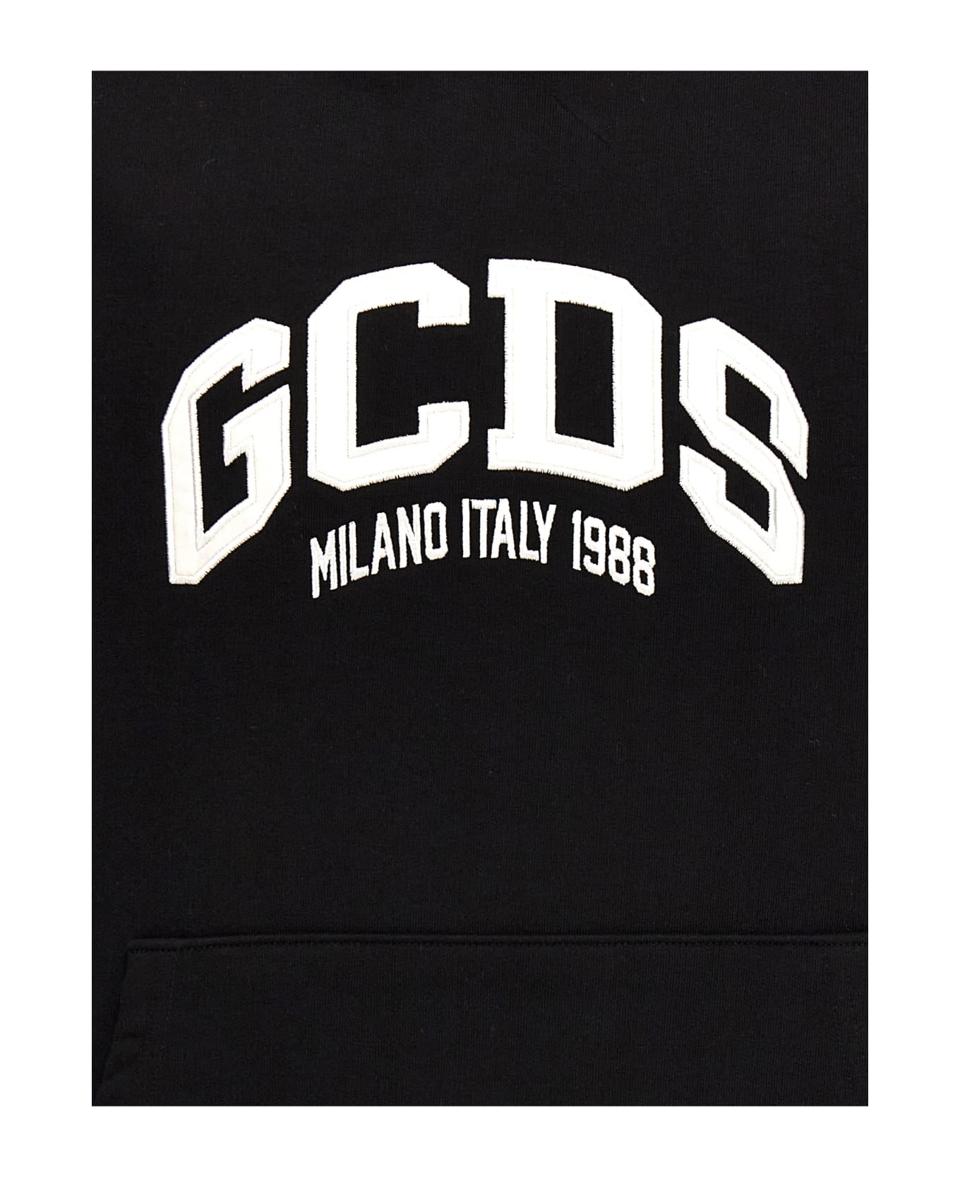 GCDS 'logo Loose' Hoodie - Nero