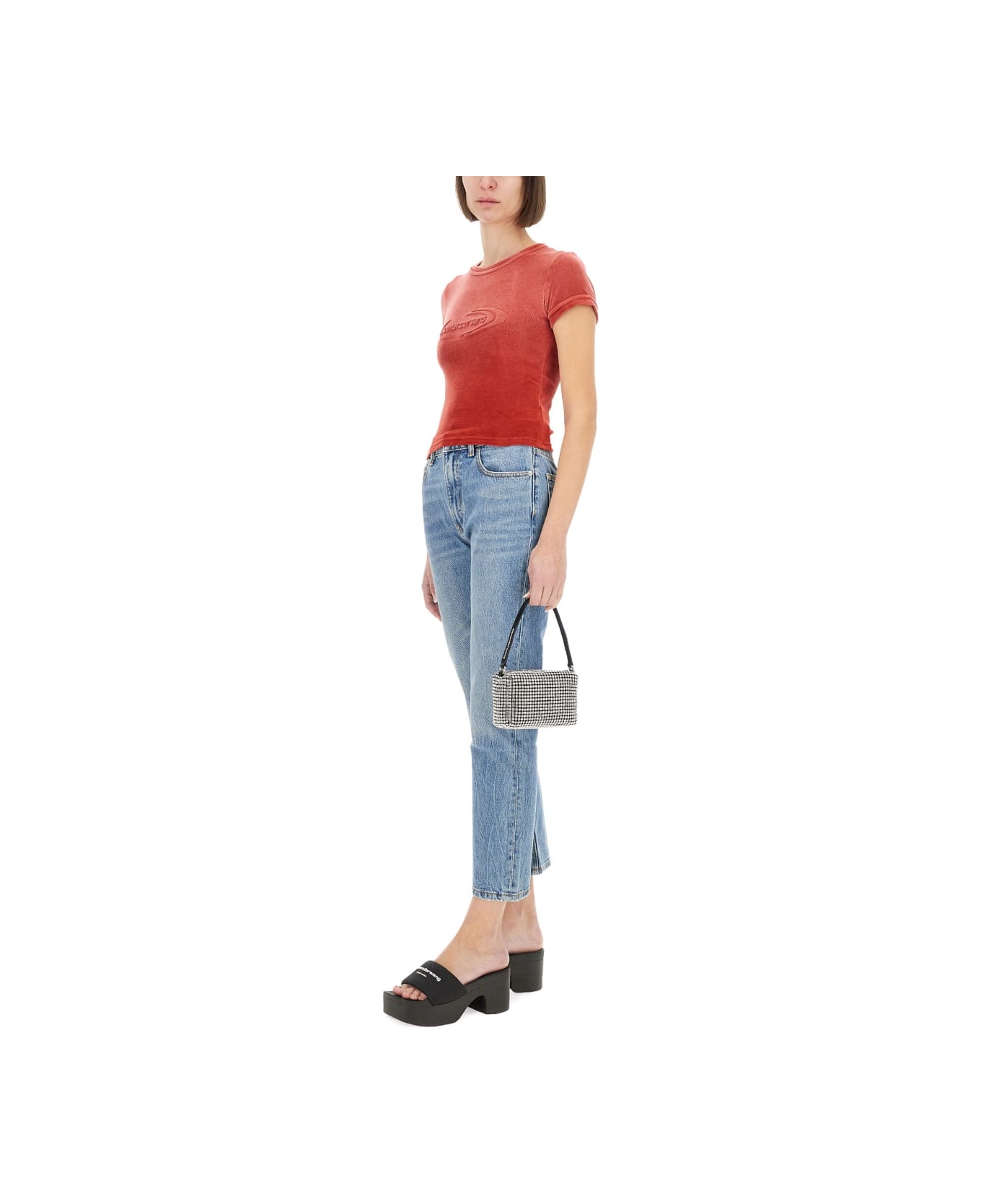 T by Alexander Wang T-shirt With Logo - RED