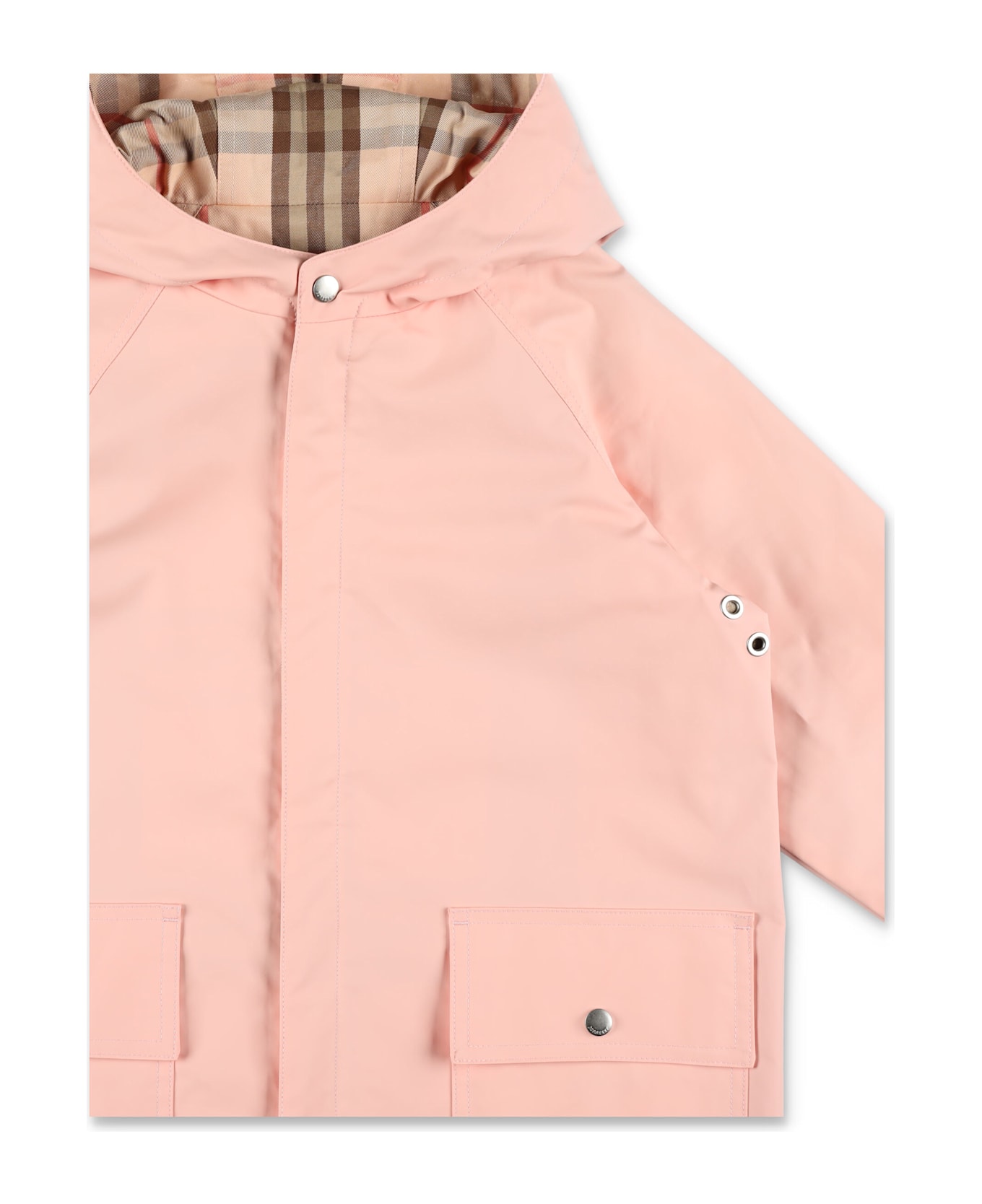 Burberry Kid - Reversible Check Cotton Coat - ROSE QUARTZ