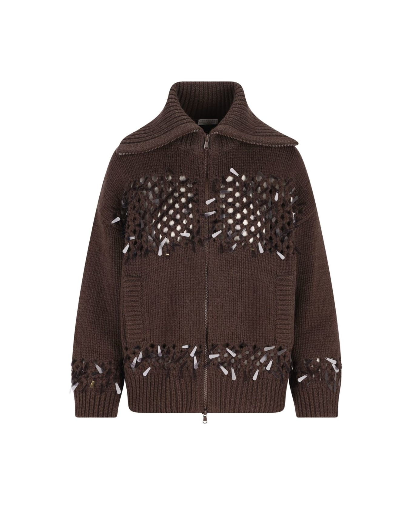 Brunello Cucinelli Cashmere Cardigan - Brown