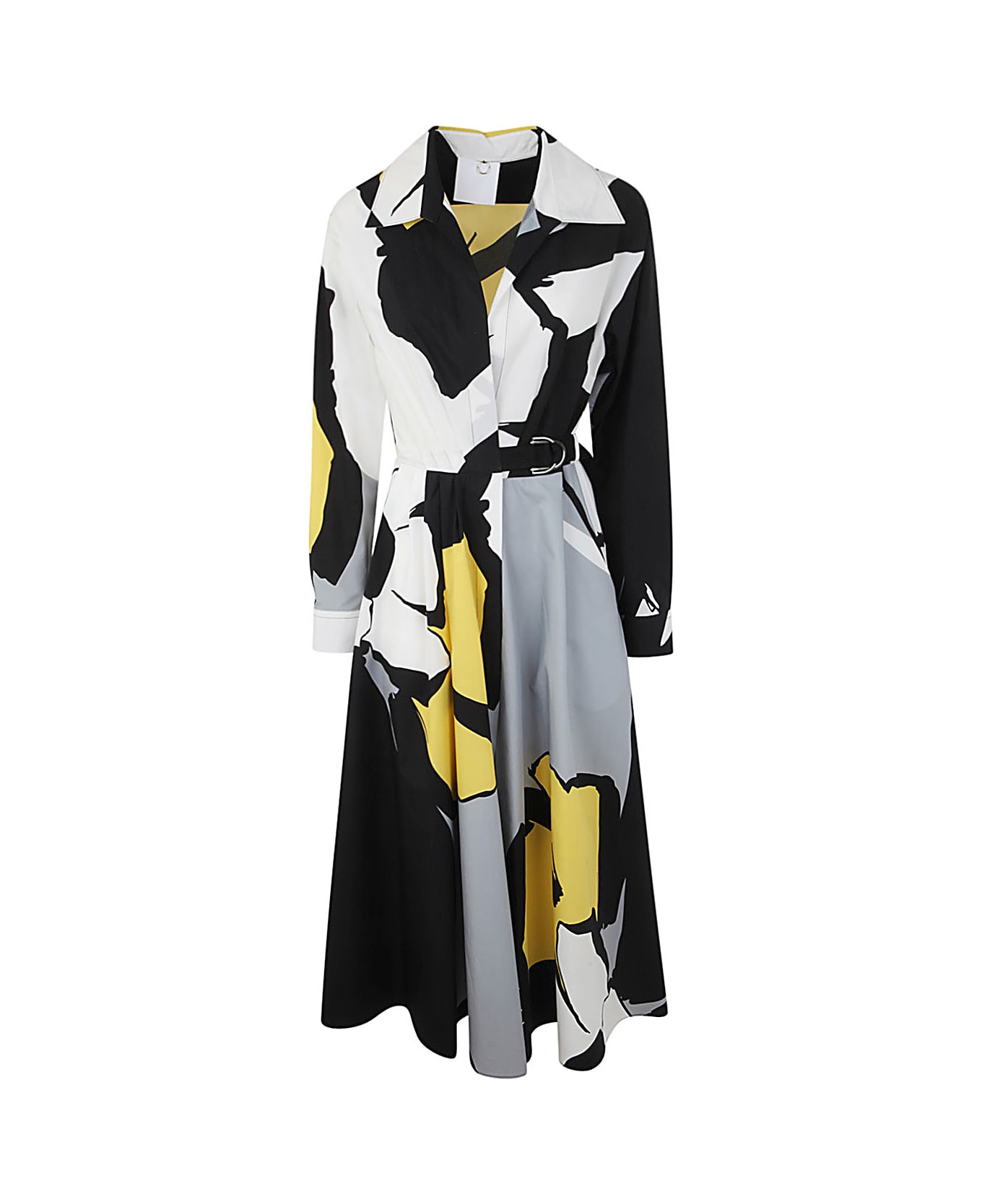 Mantù Belted Long Dress - Multi Print コート