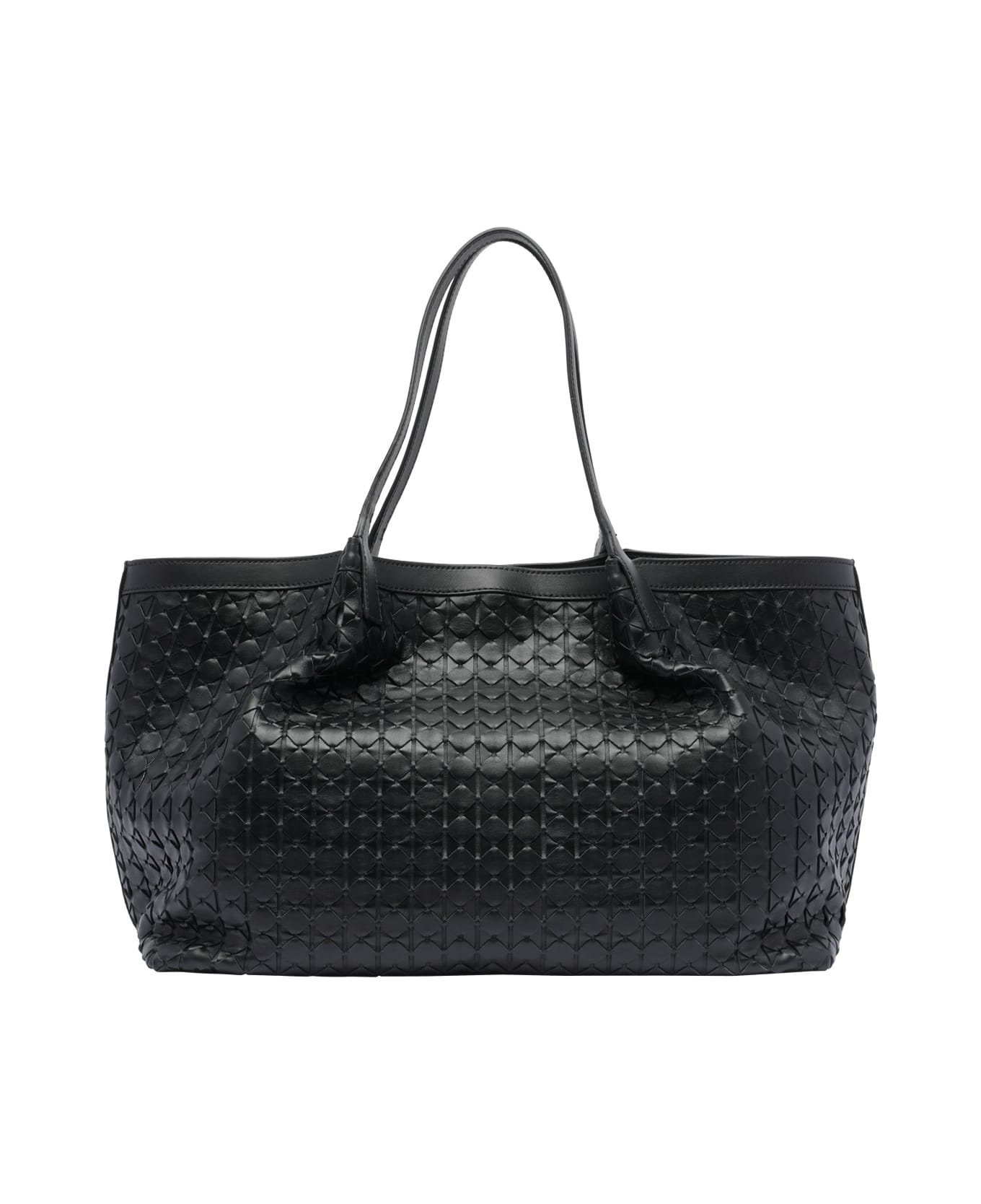 Serapian Secret Mosaic Tote Bag - Black