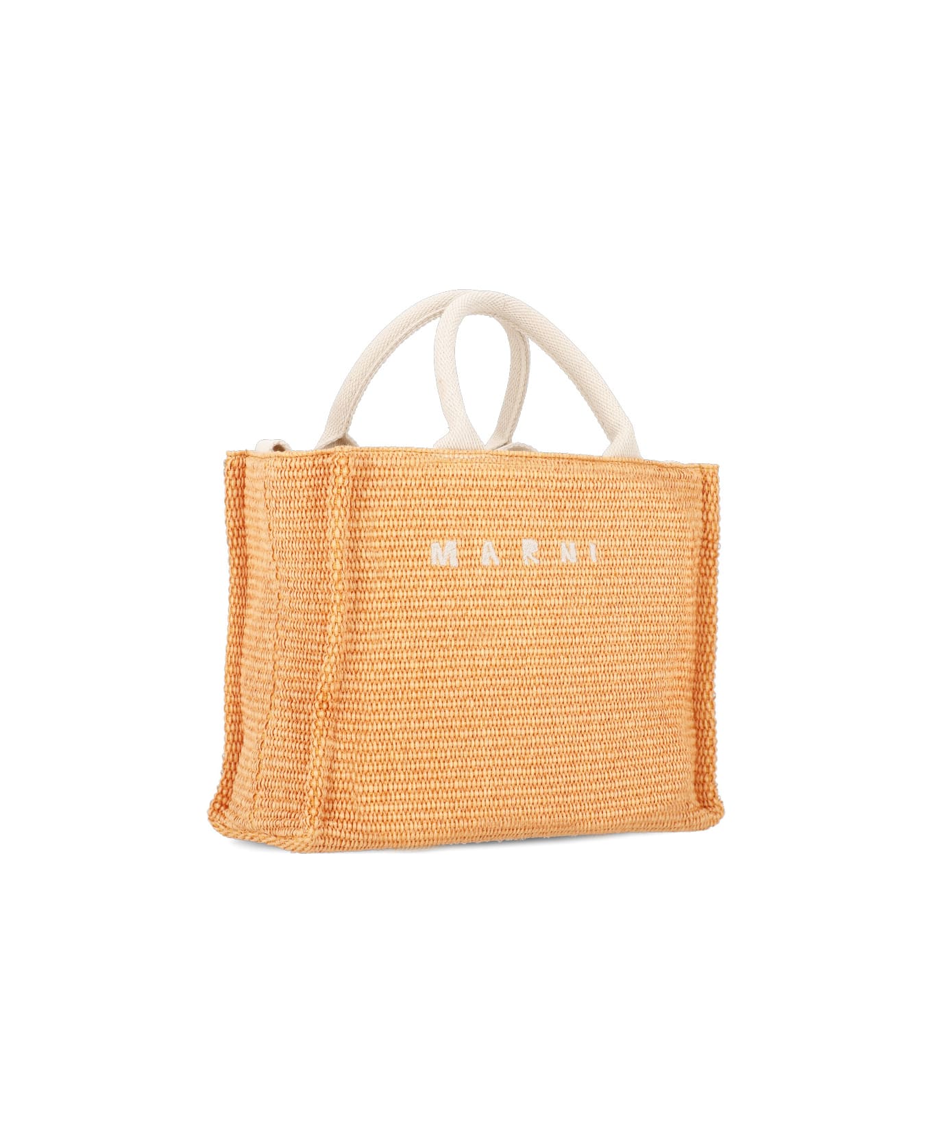 Marni Raffia Hand Bag - Orange