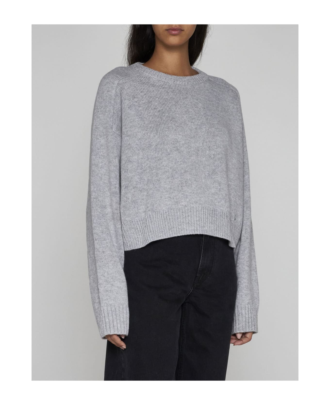 Loulou Studio Bruzzi Wool And Cashmere Sweater - Grey