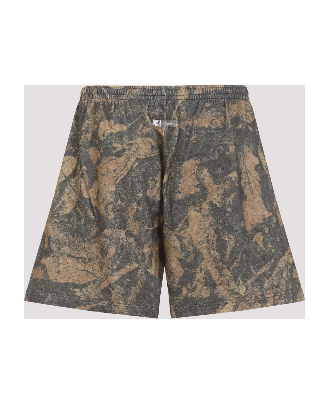 Acne Studios Cotton Bermudas - Dry Mud Brown Camo