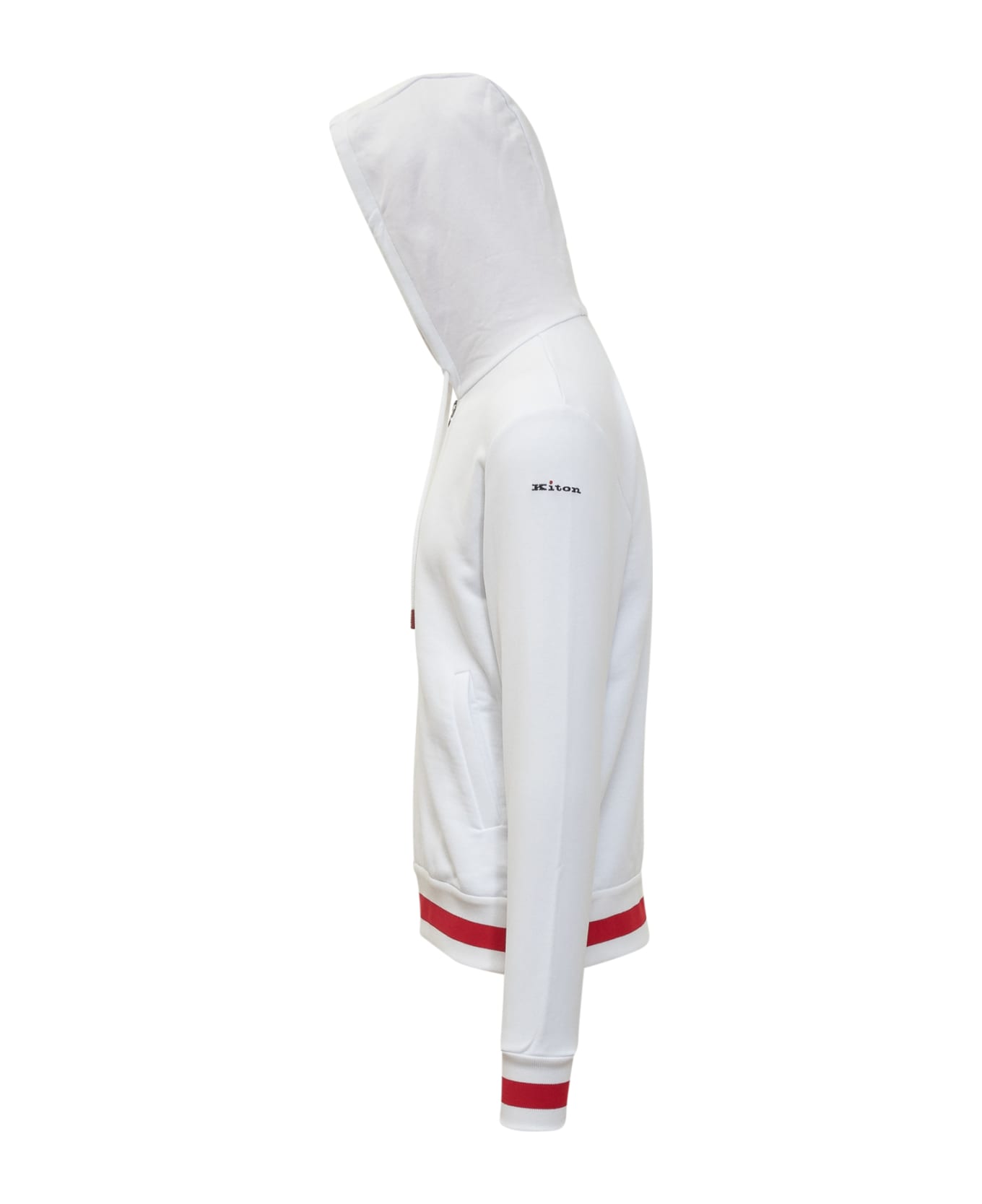 Kiton Cotton Sweatpants Suit - WHITE スーツ