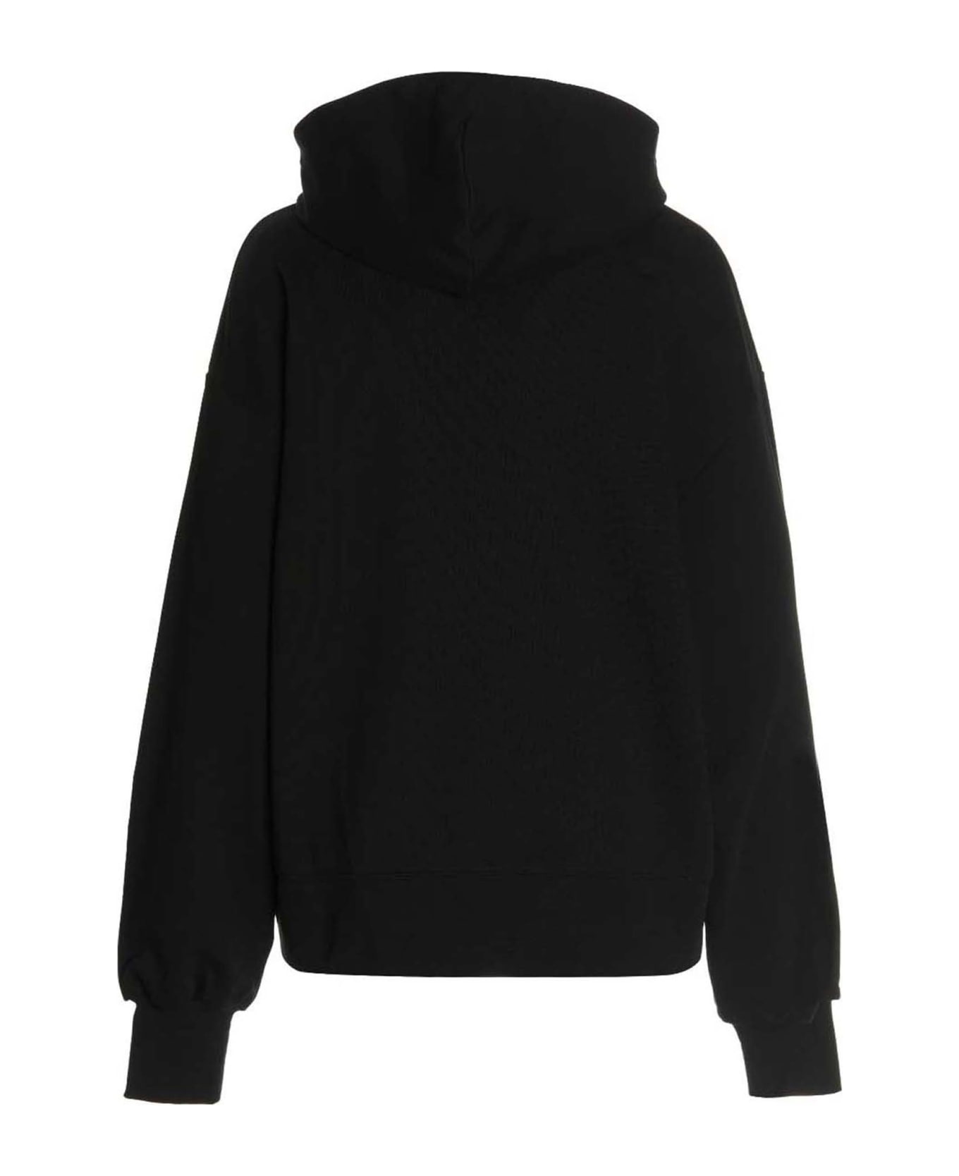 GCDS 'don't Care' Capsule Hoodie With 'don't Care' Capsule - Black  