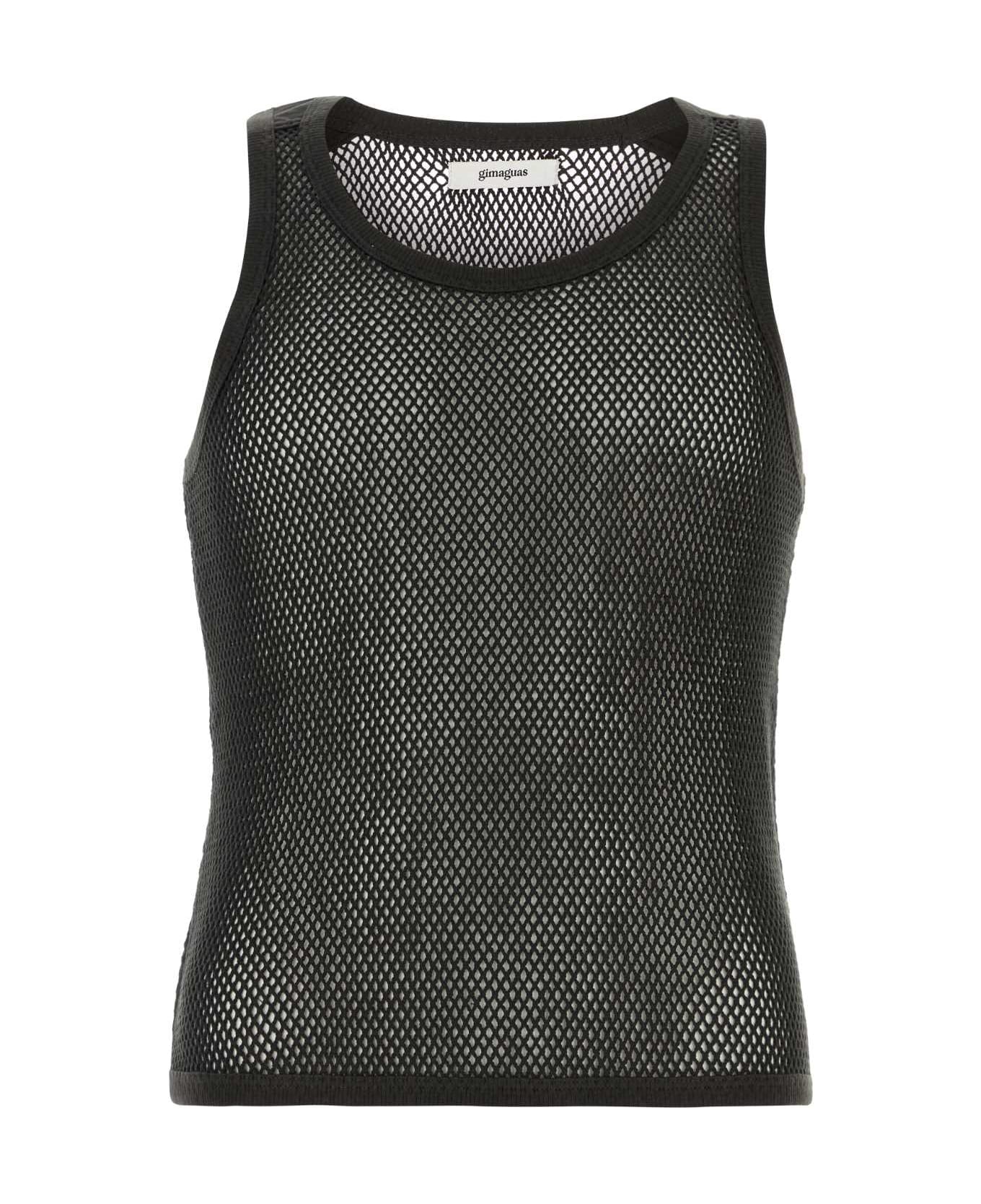 Gimaguas Black Mesh Mateo Tank Top - BLACK