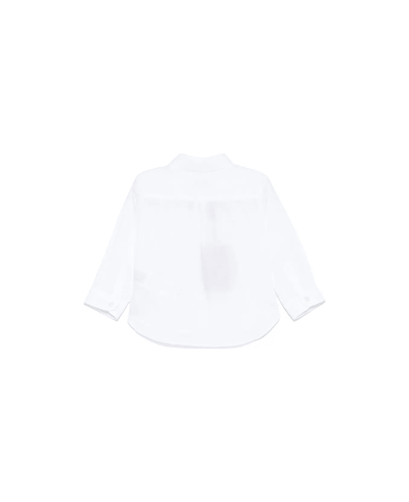 Etro White Jacquard Shirt With Embroidered Logo - White