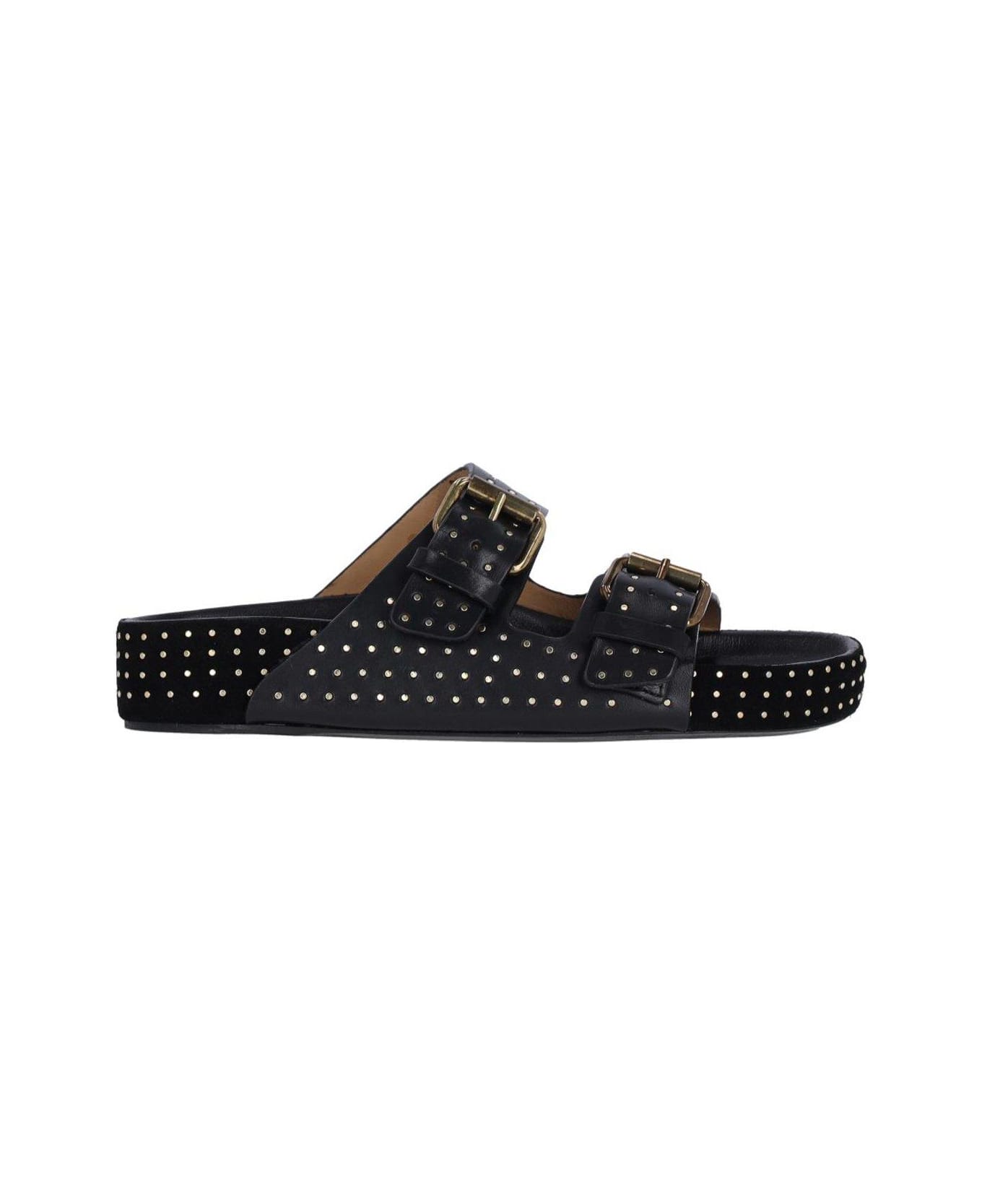 Isabel Marant Embellished Slip-on Sandals - Black