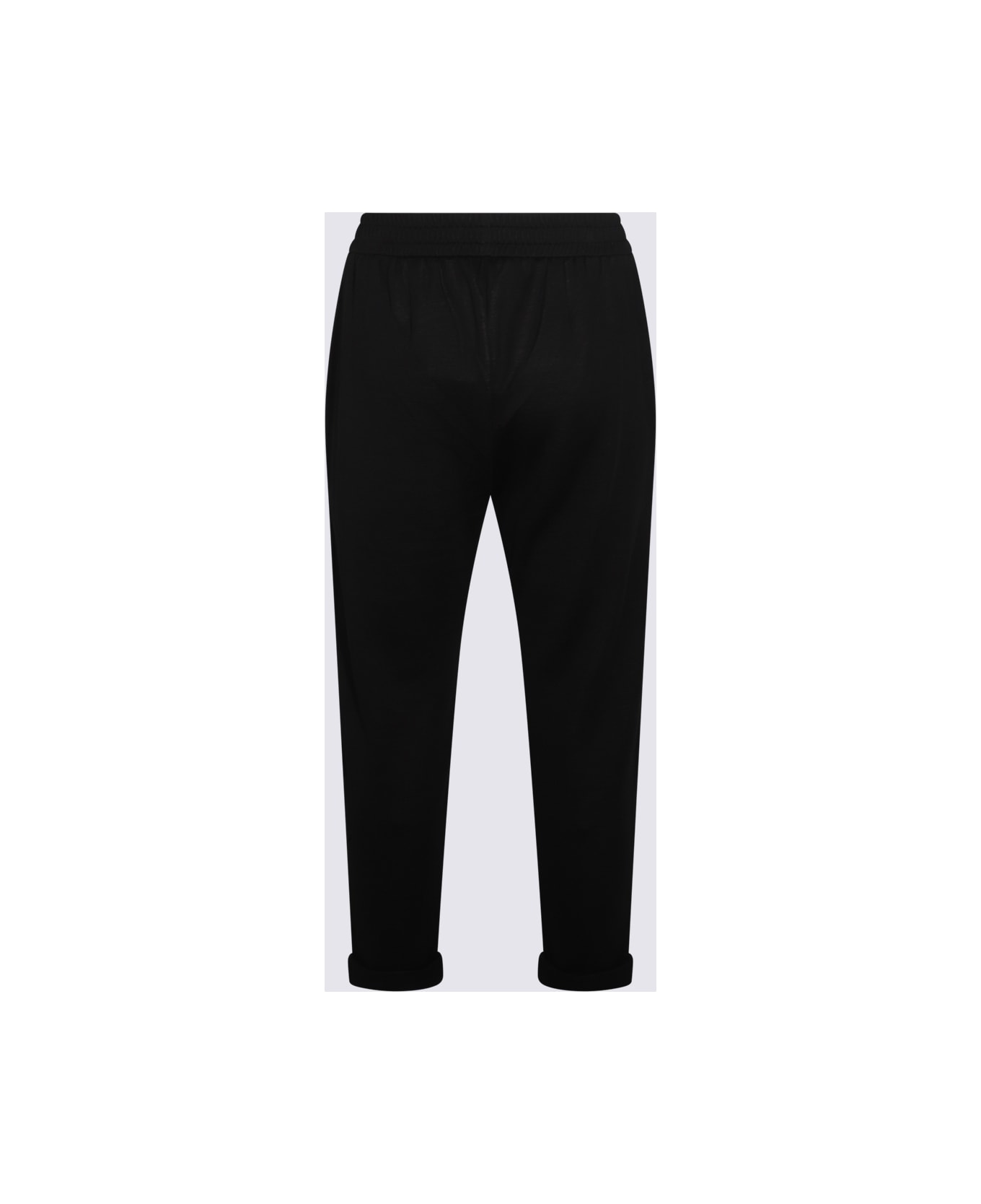 Brunello Cucinelli Black Cotton Pants - Black