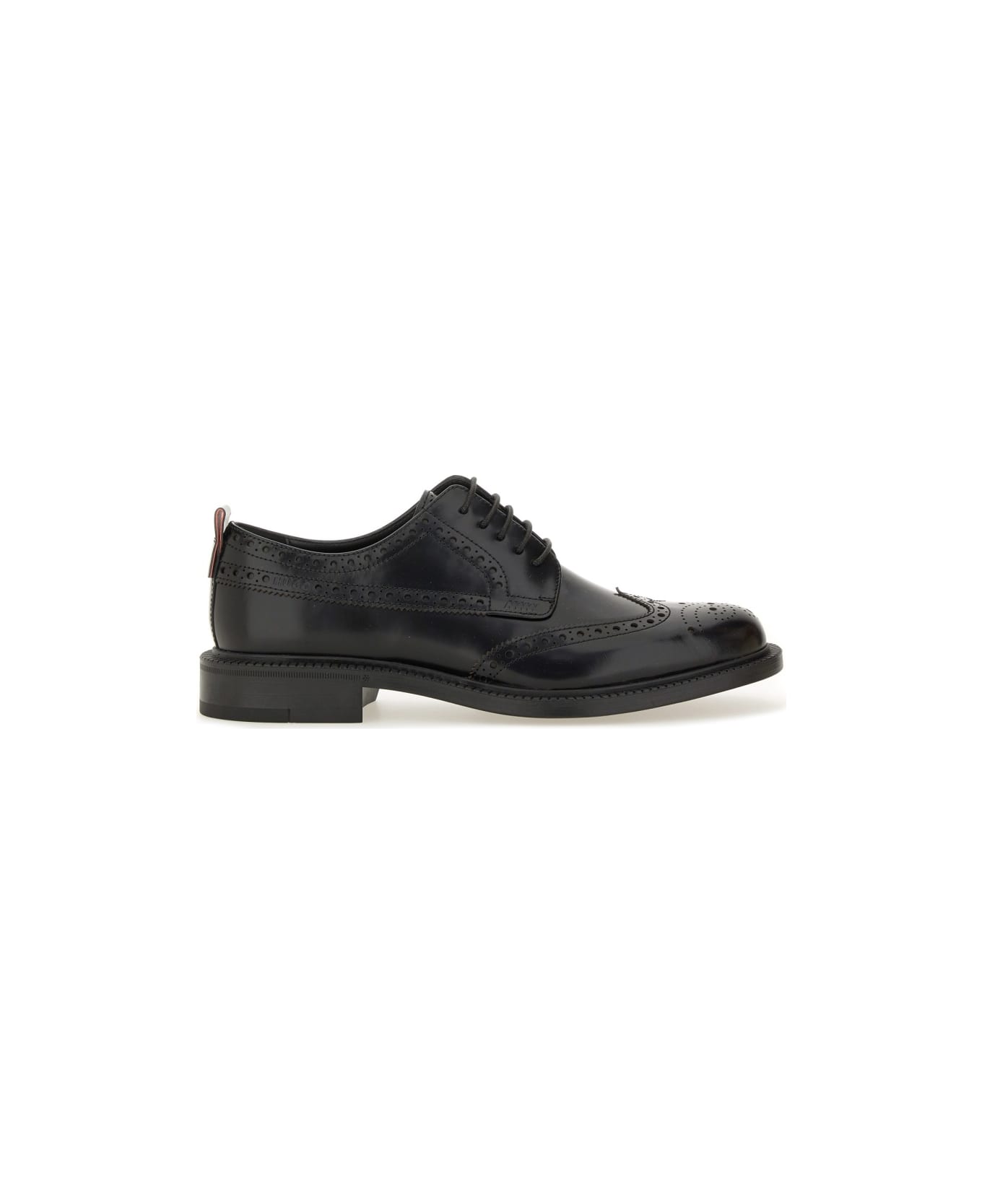 Hugo Boss Leather Derby Loafer - BLACK