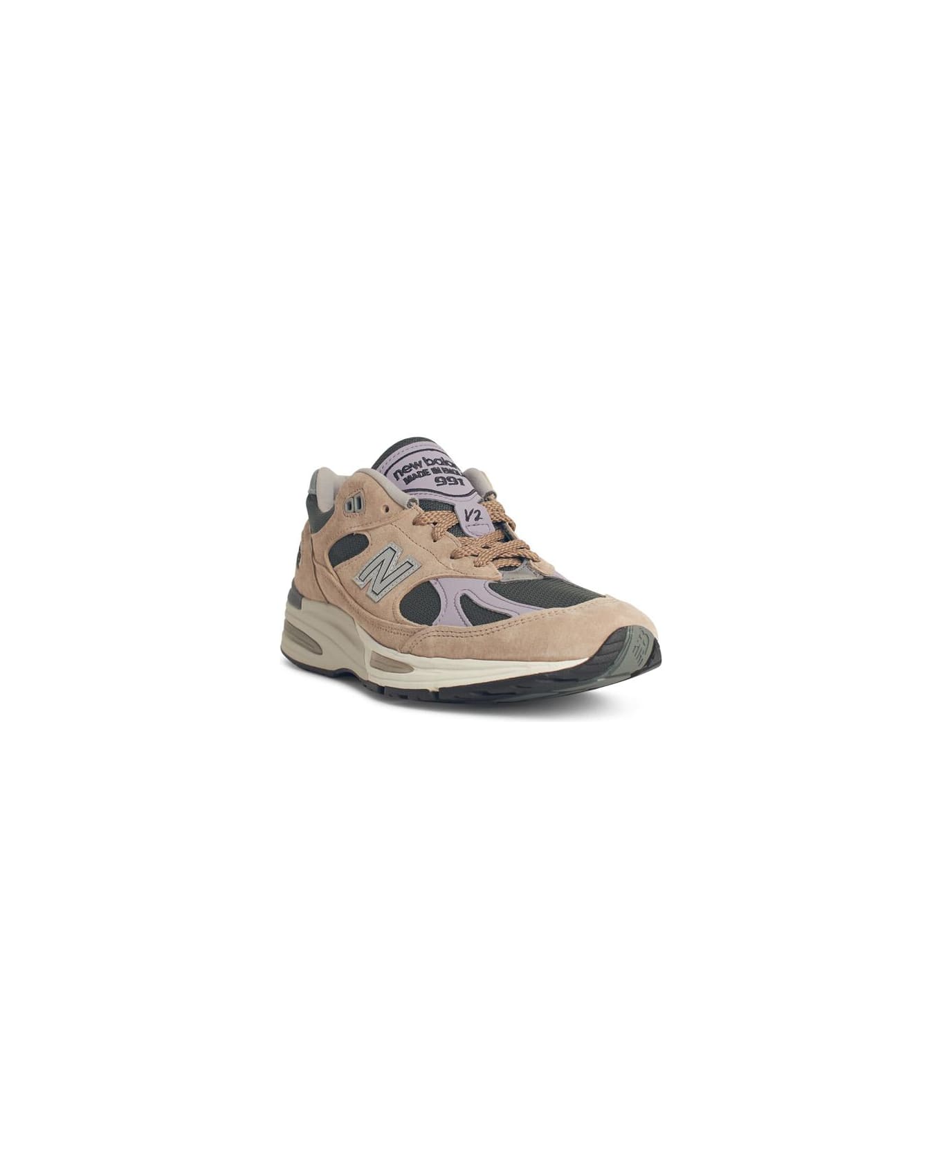 New Balance 
991
 Beige Suede Blend Sneakers - Beige