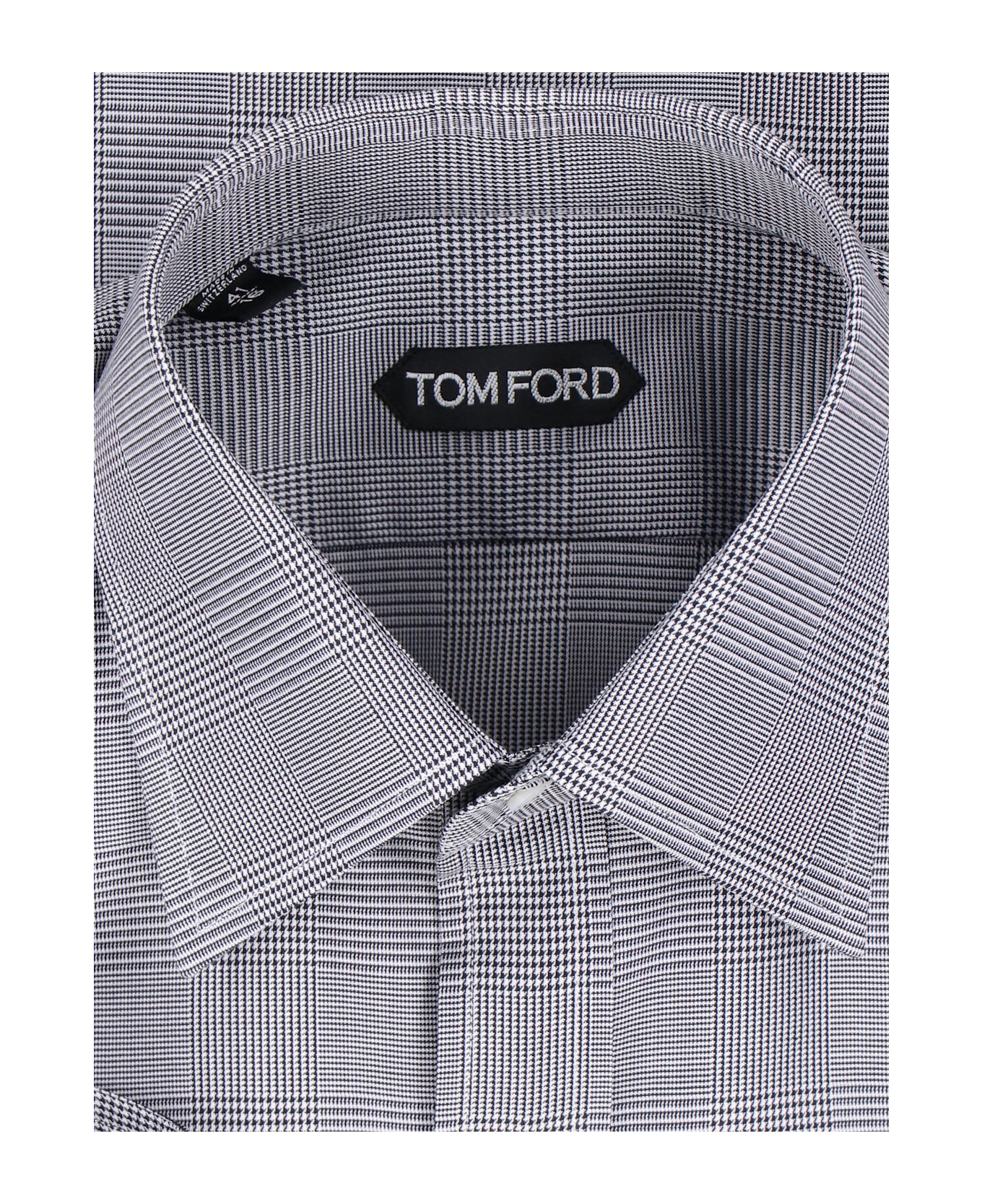 Tom Ford Houndstooth Shirt - Black  