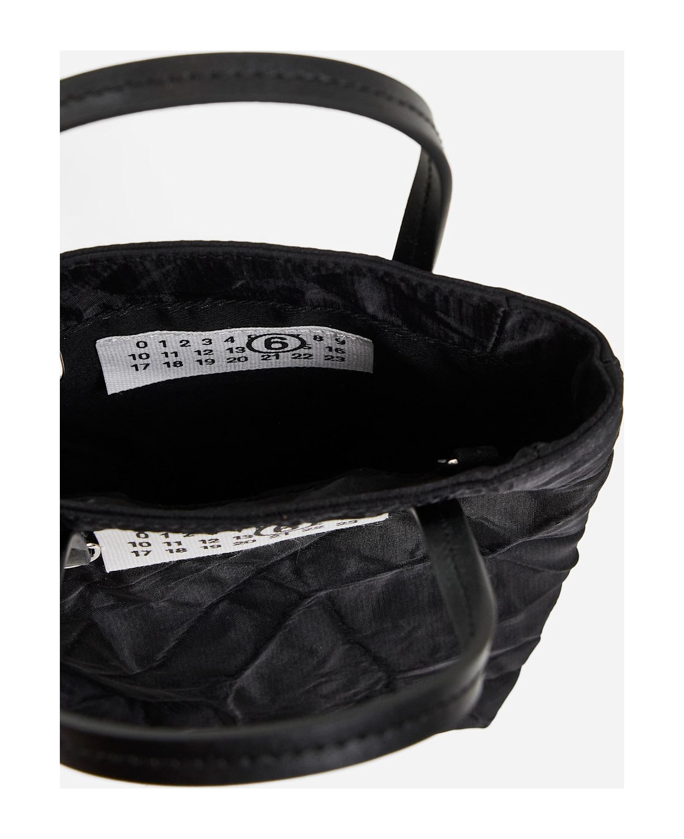 トートバッグ Maison Margiela SA1VL0004 P5443 T1003 Micro Stitch Tote Bag MM6 Maison Margiela Numeric Nylon And Leather Mini Tote Bag