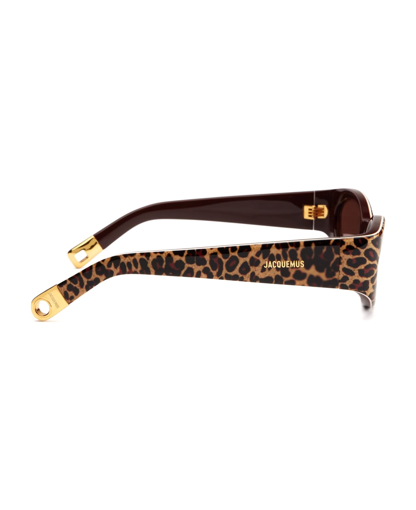 Jacquemus Ovalo - Leopard Sunglasses - brown サングラス