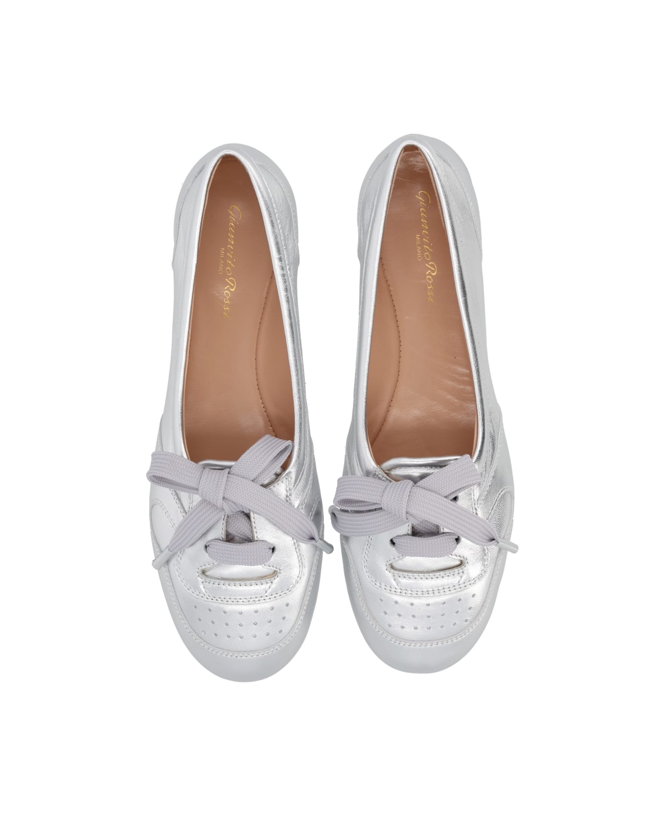 Gianvito Rossi Ballerina "vault" - SILVER