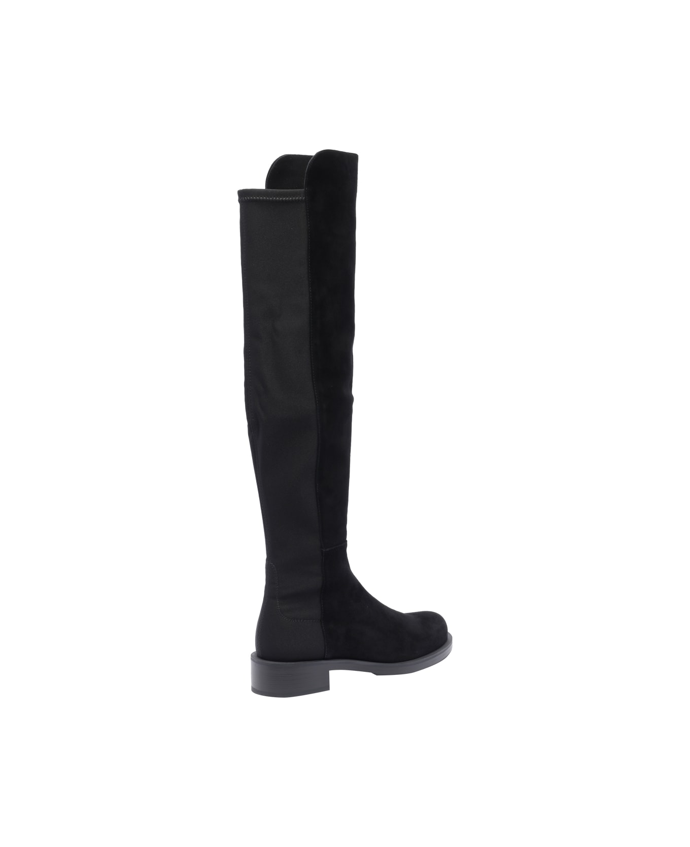 Stuart Weitzman 5050 Bold Suede Boots - Black