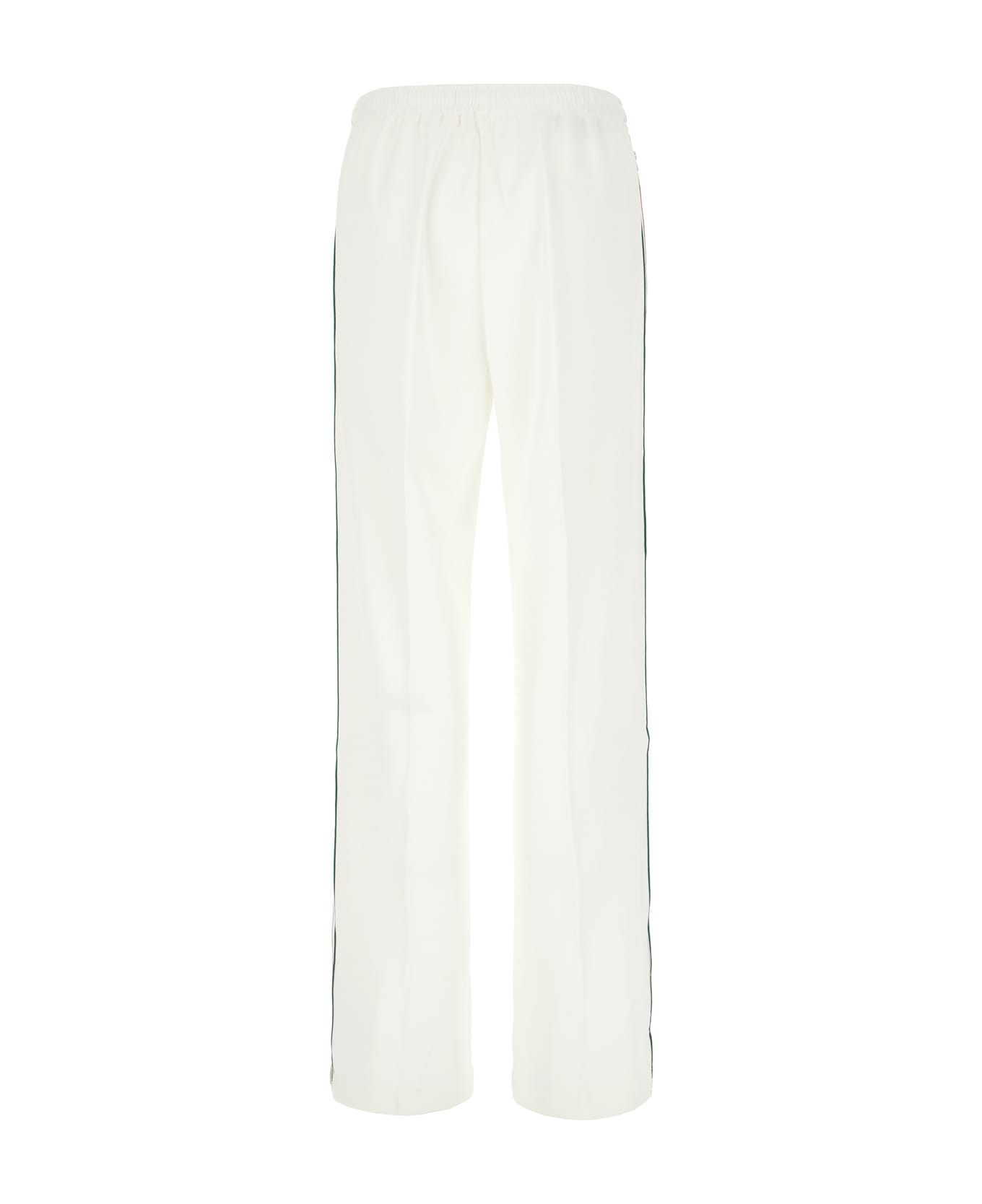 Gucci Ivory Cotton Pants - BIANCO verde 