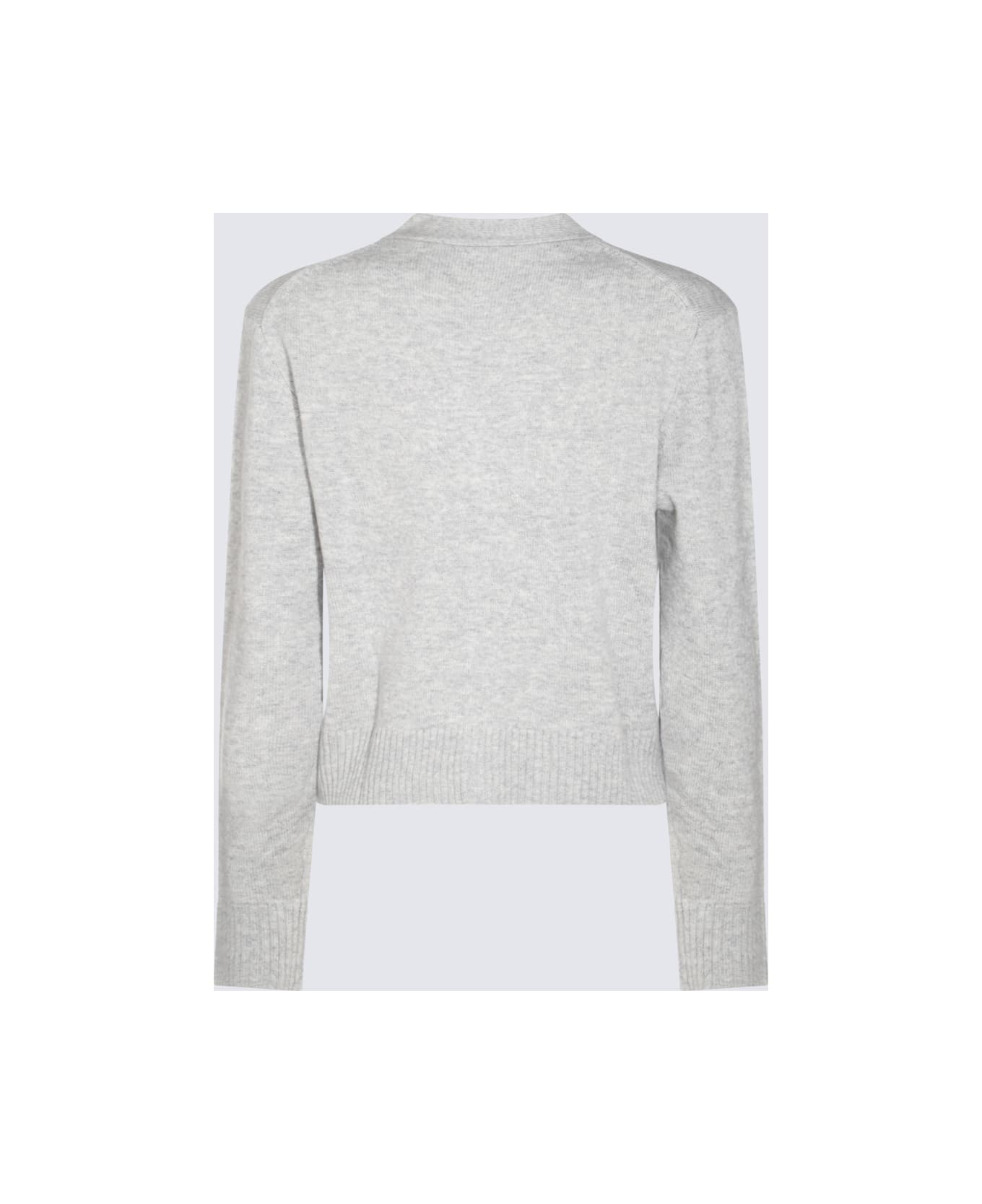 Maison Kitsuné Grey Wool Knitwear - LIGHT GREY MELANGE