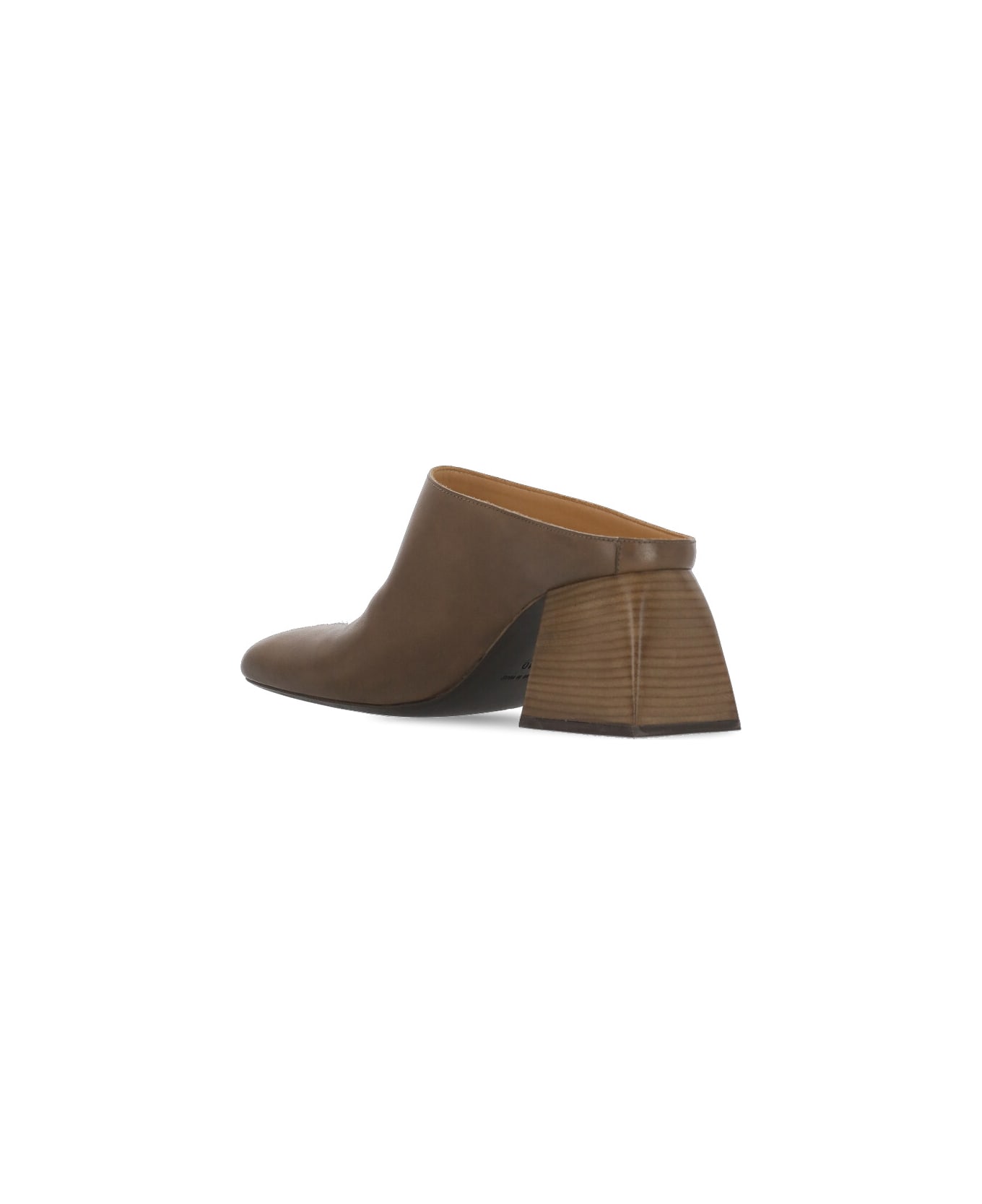 Uma Wang Leather Sabot - Brown