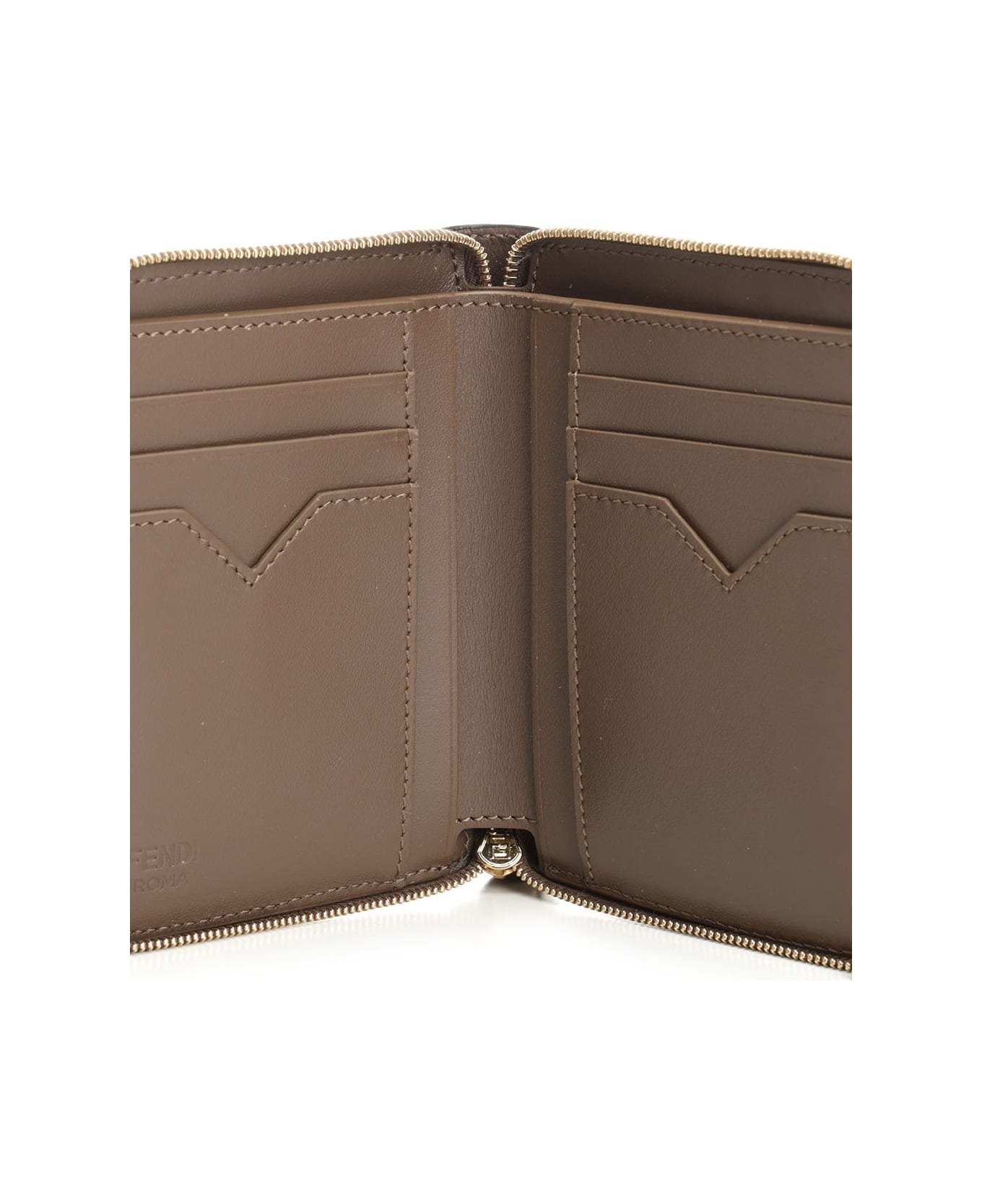Fendi Medium Size "ff Diamonds" Wallet - Brown