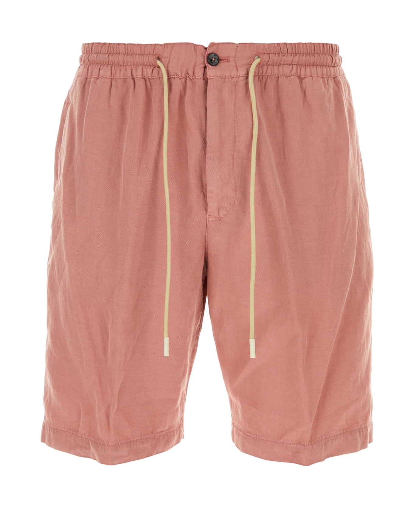PT Torino Pink Lyocell Blend Bermuda Shorts - ROSA