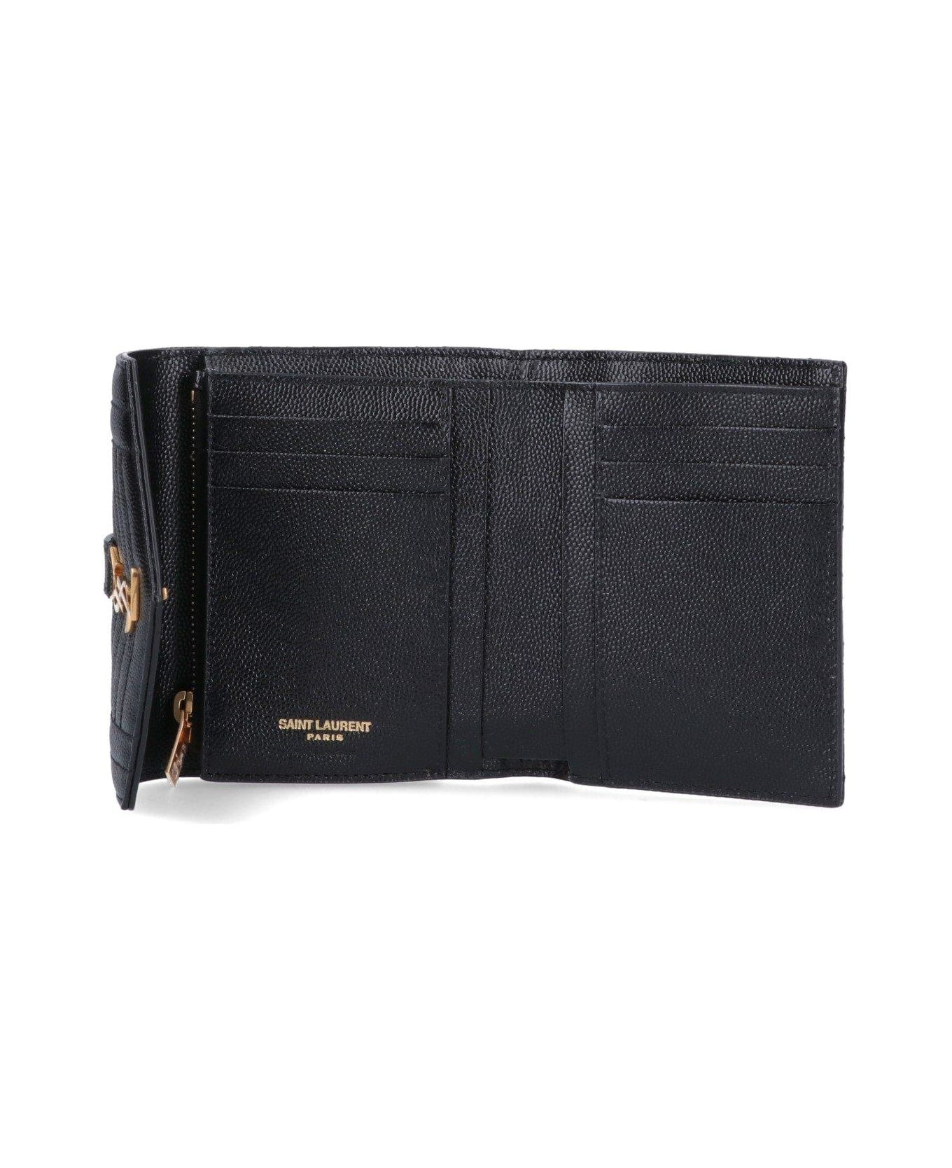 Saint Laurent Monogram Compact Tri-fold Wallet